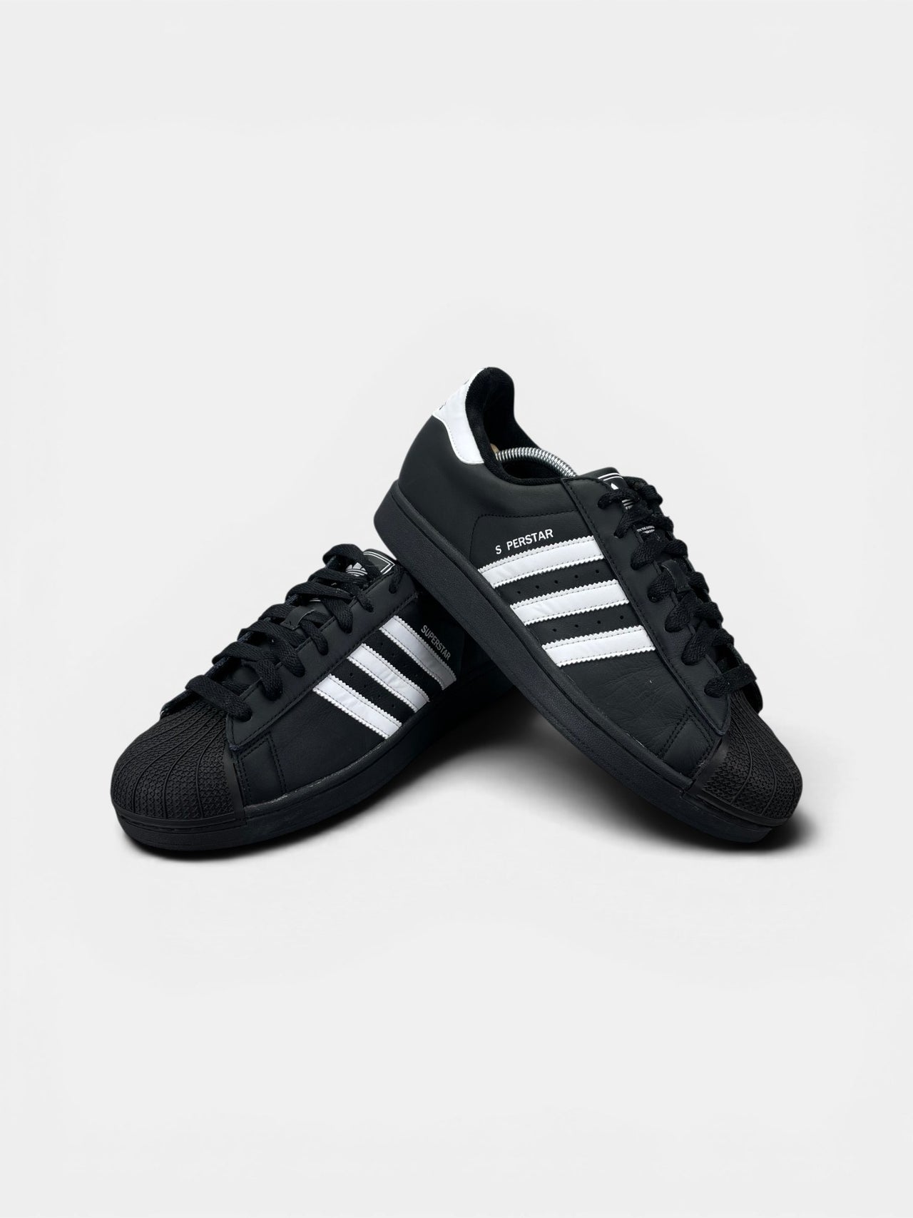 Adidas Superstar II Black White — buty sportowe męskie w bardzo dobrym stanie rozmiar 45 1/3, boczny profil
