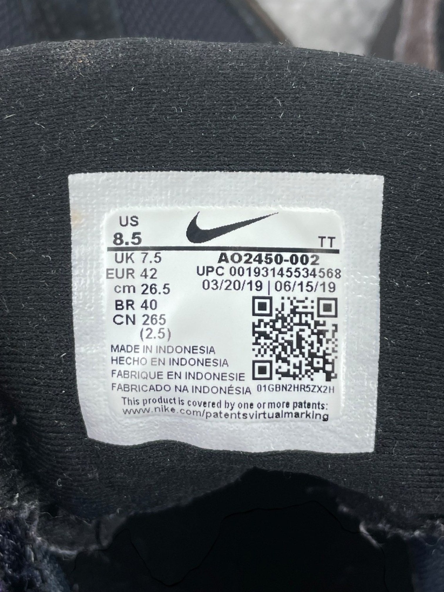 Nike Air Max 95 Black Grape — buty sportowe męskie w bardzo dobrym stanie rozmiar 42, opcjonalne zdjęcie 2