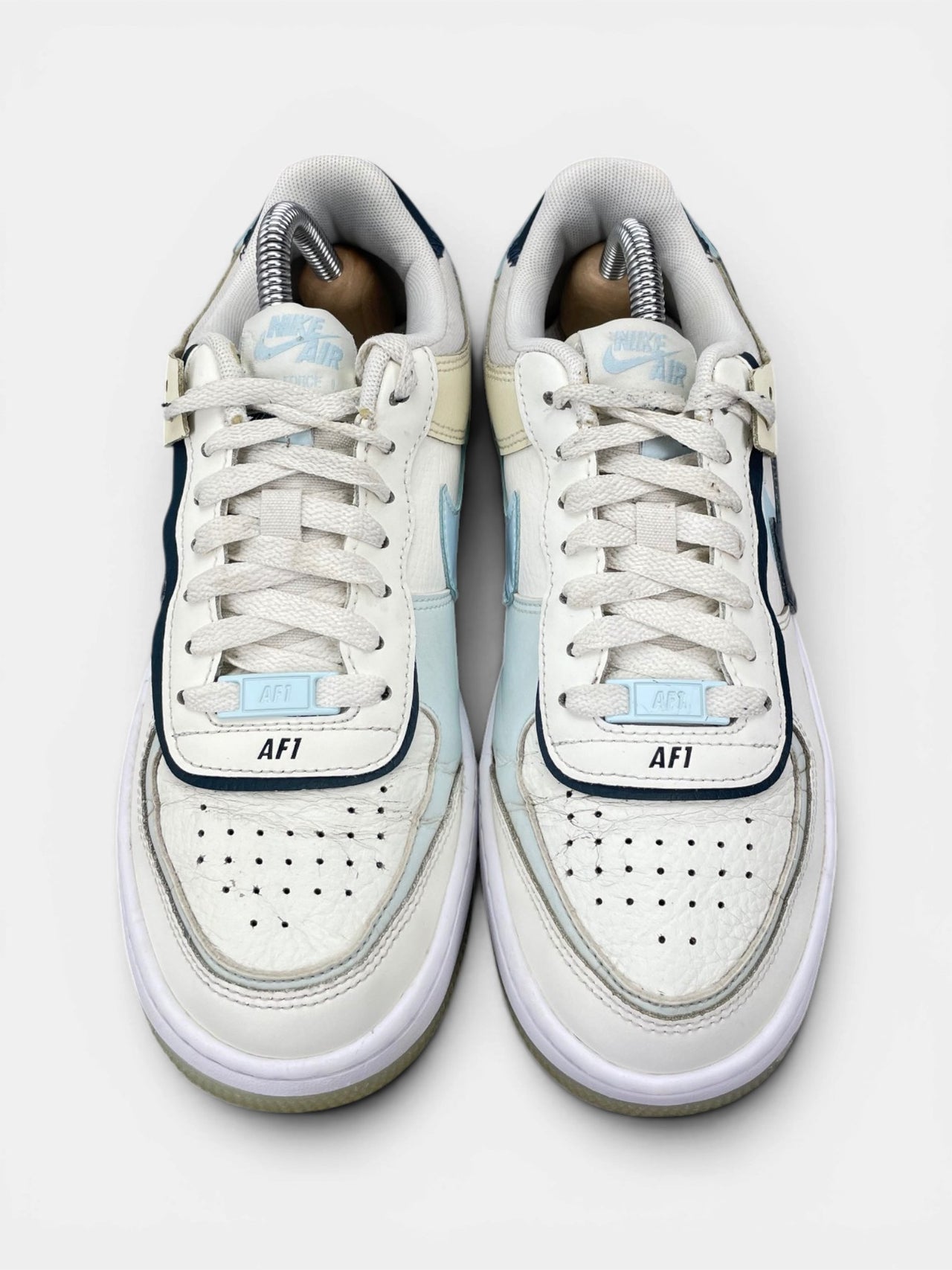 Nike Air Force 1 Low Shadow Sail Glacier Blue — buty sportowe damskie w bardzo dobrym stanie rozmiar 38, widok z góry