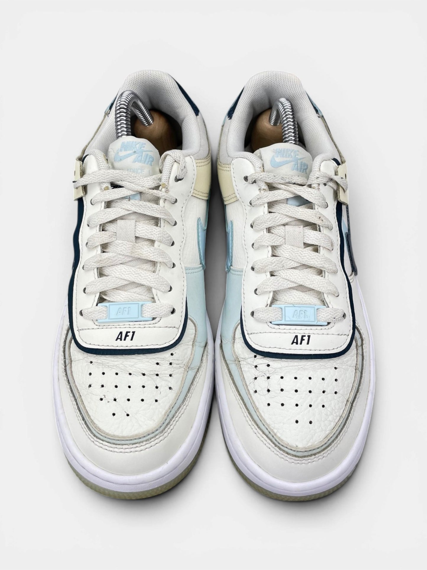 Nike Air Force 1 Low Shadow Sail Glacier Blue — buty sportowe damskie w bardzo dobrym stanie rozmiar 38, widok z góry