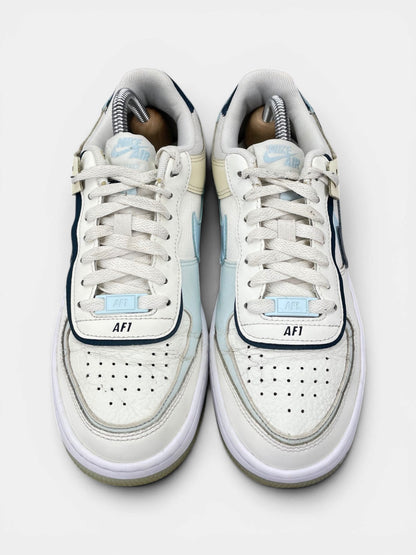 Nike Air Force 1 Low Shadow Sail Glacier Blue — buty sportowe damskie w bardzo dobrym stanie rozmiar 38, widok z góry