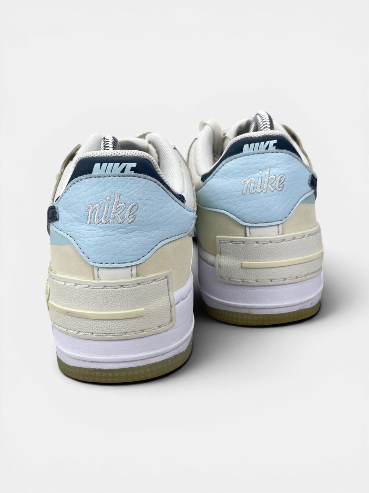 Nike Air Force 1 Low Shadow Sail Glacier Blue — buty sportowe damskie w bardzo dobrym stanie rozmiar 38, widok z tyłu
