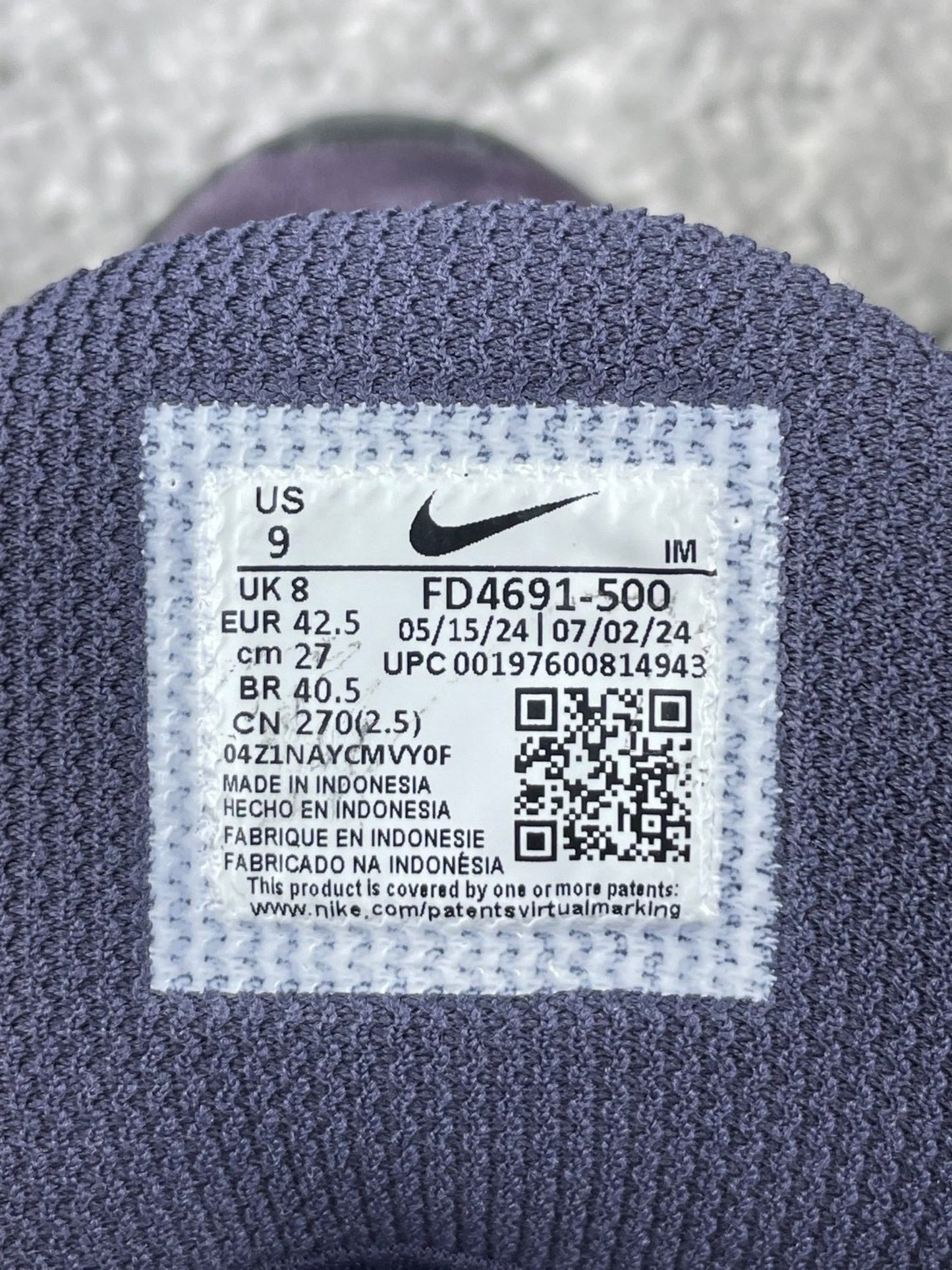 Nike SB Vertebrae Purple — buty sportowe męskie w bardzo dobrym stanie rozmiar 42.5, opcjonalne zdjęcie 2