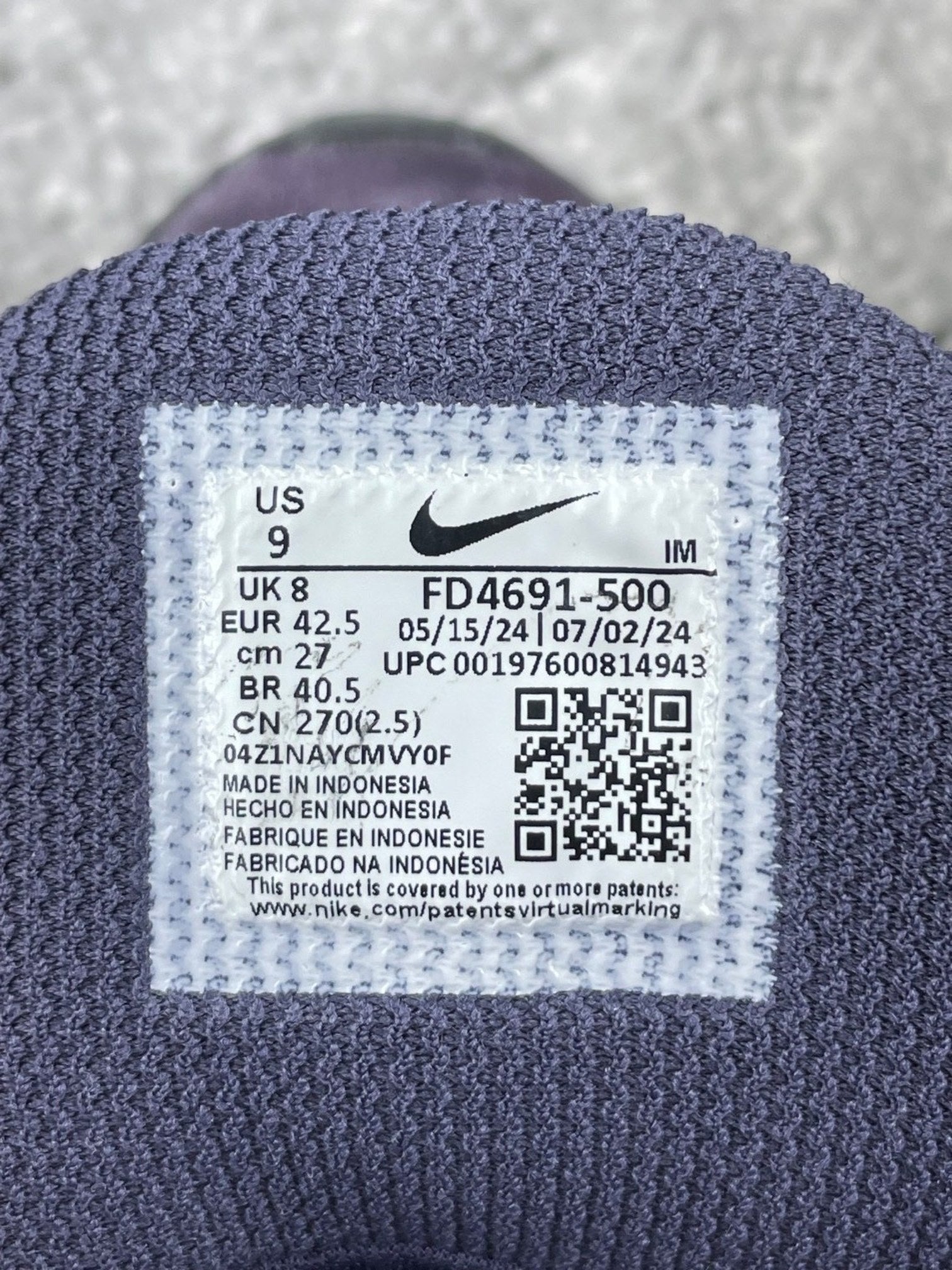 Nike SB Vertebrae Purple — buty sportowe męskie w bardzo dobrym stanie rozmiar 42.5, opcjonalne zdjęcie 2