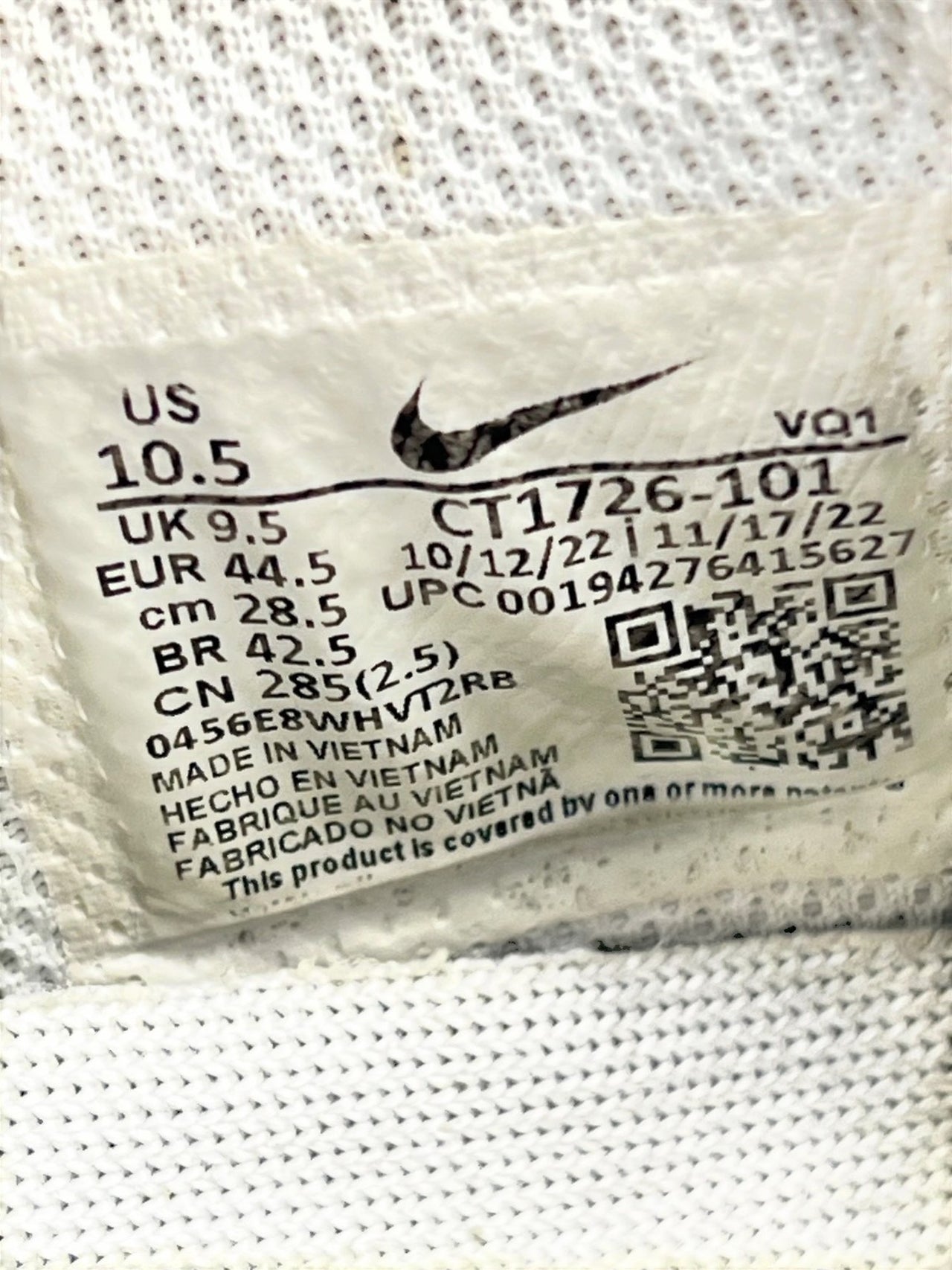 Nike Court Vintage Premium White Gum — buty sportowe męskie w bardzo dobrym stanie rozmiar 44.5, opcjonalne zdjęcie 1