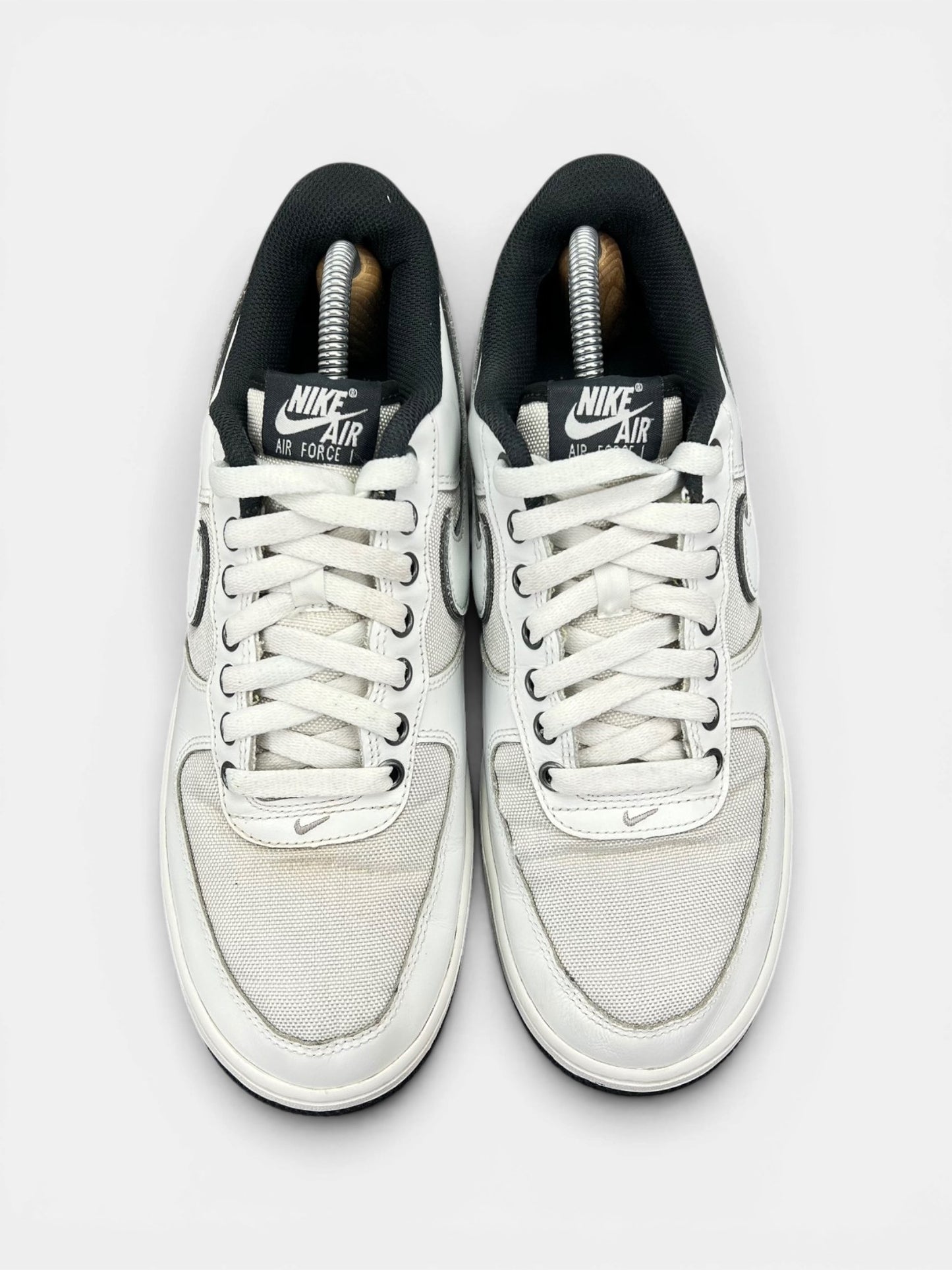 Nike Air Force 1 Low White Cordura — buty sportowe męskie w bardzo dobrym stanie rozmiar 42, widok z góry