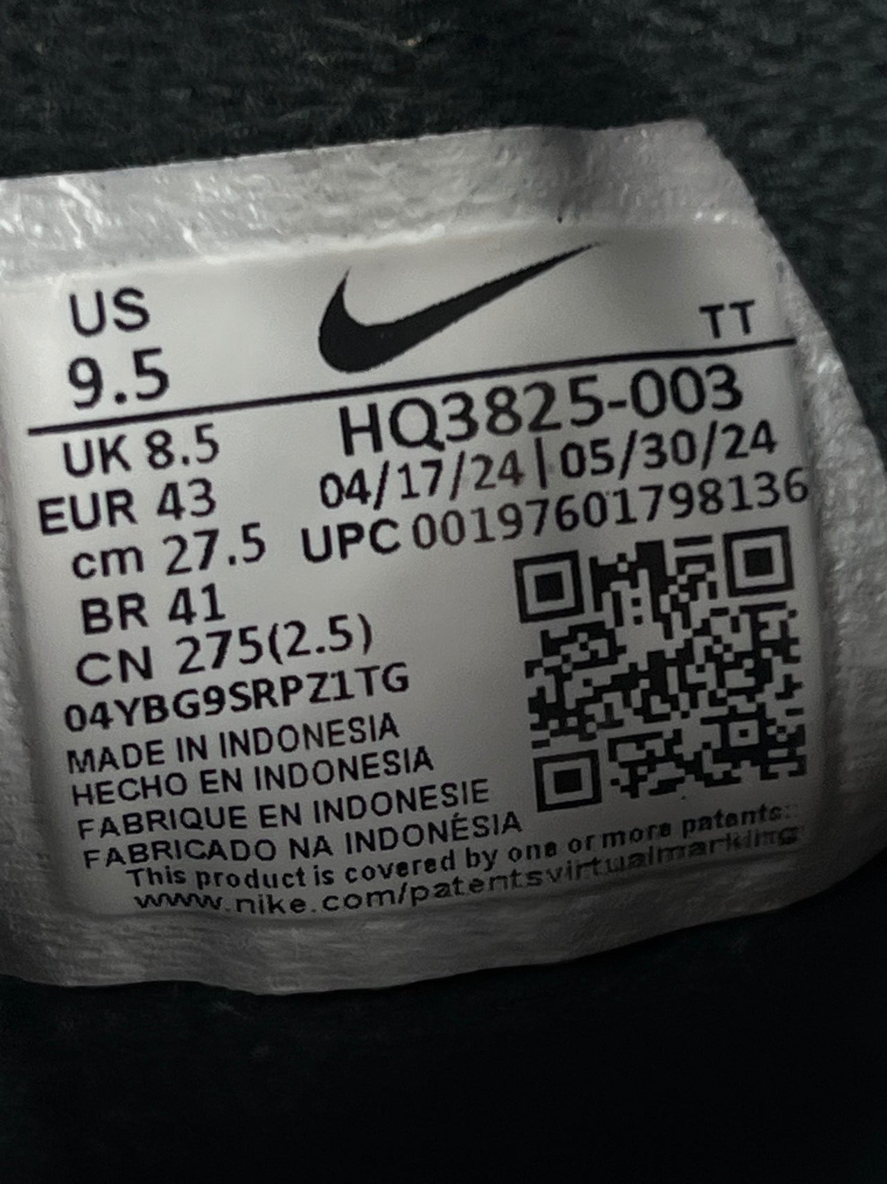 Nike Air Max 95 Black Anthracite — buty sportowe męskie w bardzo dobrym stanie rozmiar 43, opcjonalne zdjęcie 1