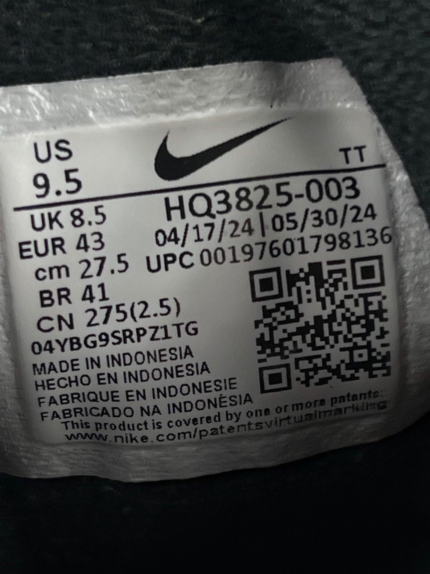 Nike Air Max 95 Black Anthracite — buty sportowe męskie w bardzo dobrym stanie rozmiar 43, opcjonalne zdjęcie 1