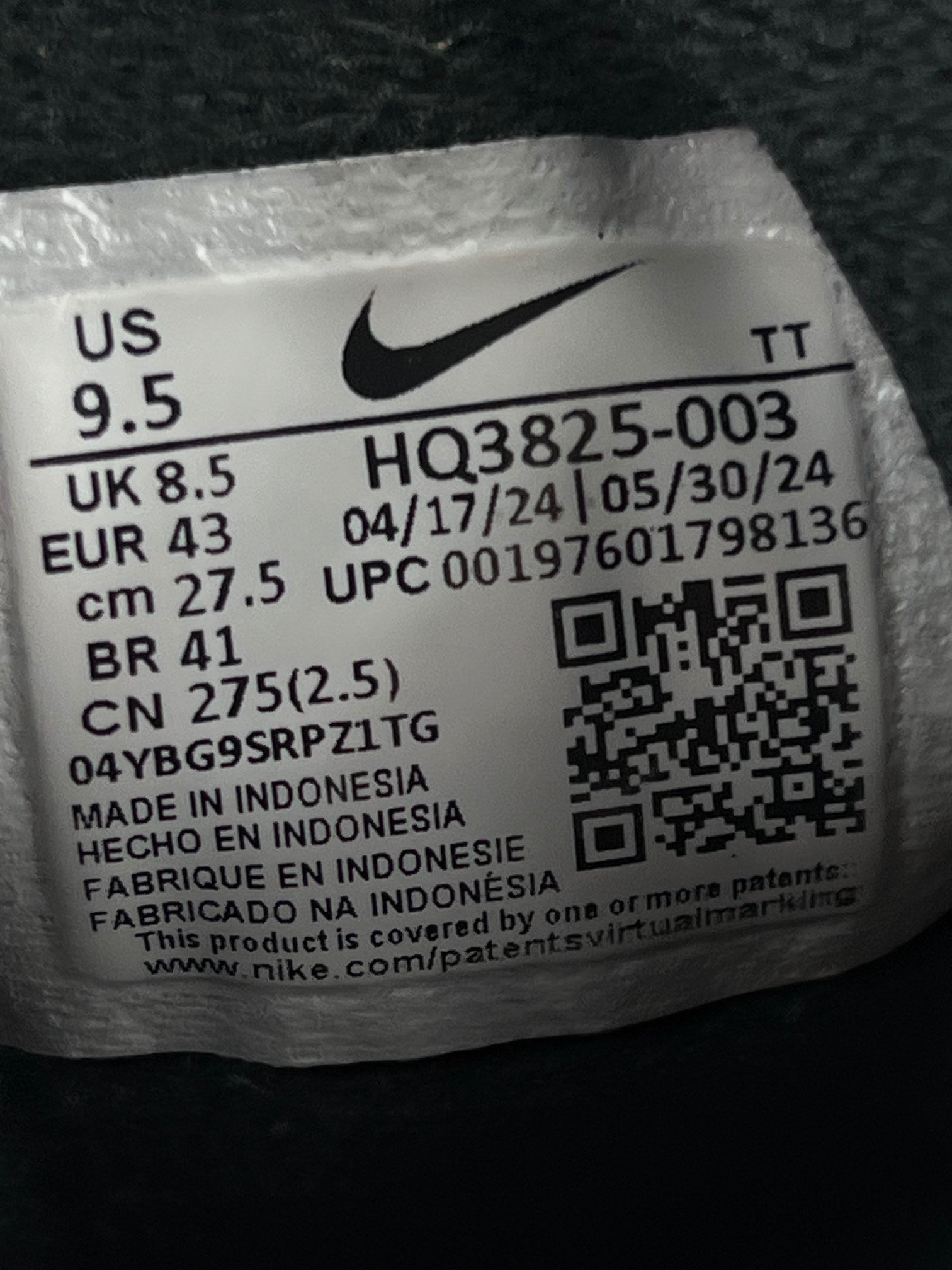 Nike Air Max 95 Black Anthracite — buty sportowe męskie w bardzo dobrym stanie rozmiar 43, opcjonalne zdjęcie 1