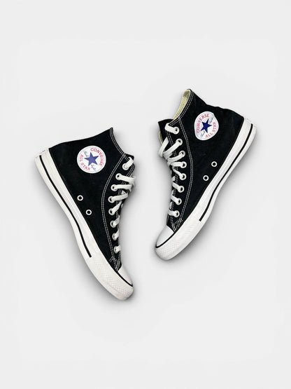 Converse Chuck Taylor All Star Hi — buty sportowe damskie w bardzo dobrym stanie rozmiar 40, widok z góry na wewnętrzną stronę butów