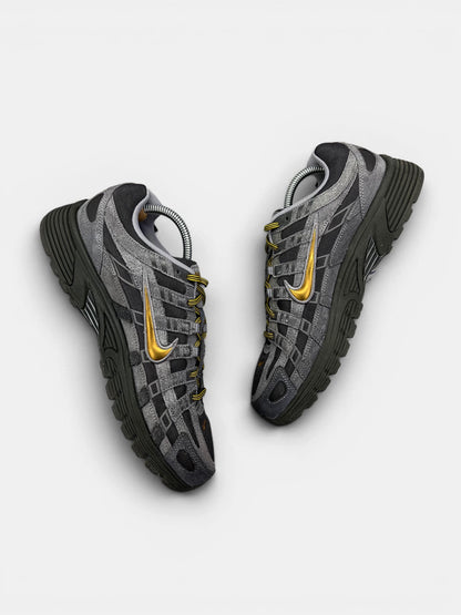 Nike P-6000 CORDURA Medium Ash/Golden Hop — buty sportowe męskie w bardzo dobrym stanie rozmiar 43, widok z góry na wewnętrzną stronę butów