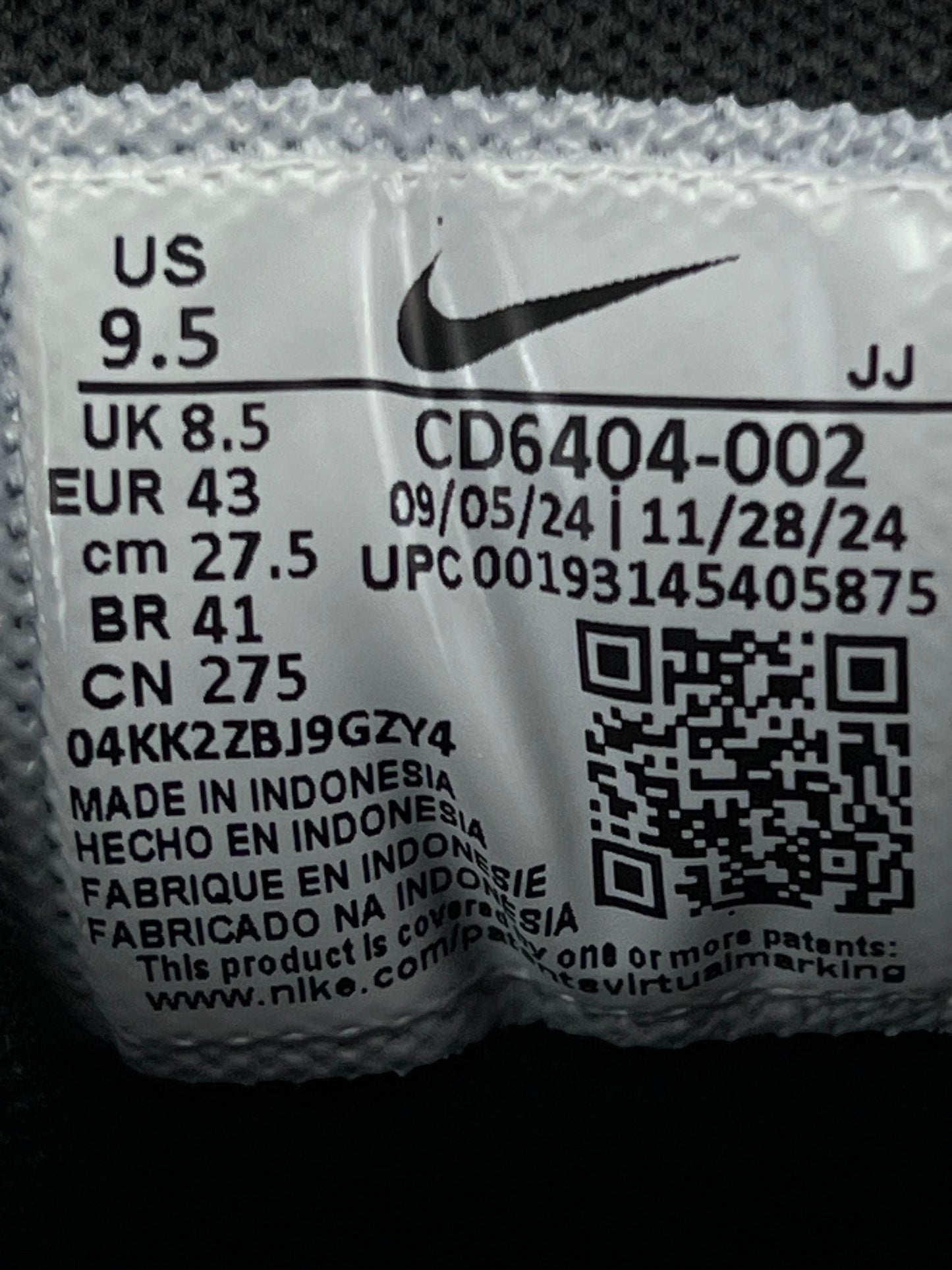 Nike P-6000 Black — buty sportowe męskie w bardzo dobrym stanie rozmiar 43, opcjonalne zdjęcie 1