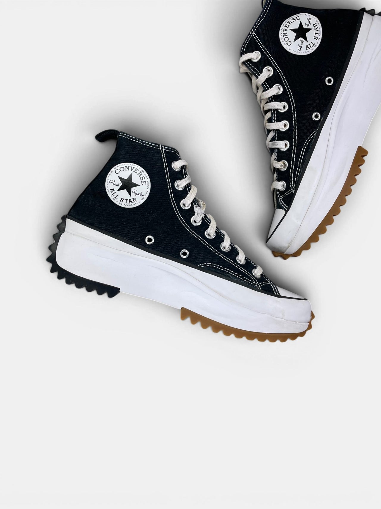 Converse Run Star Hike Platform Black — buty sportowe damskie w bardzo dobrym stanie rozmiar 40.5, wewnętrzny panel lewego buta