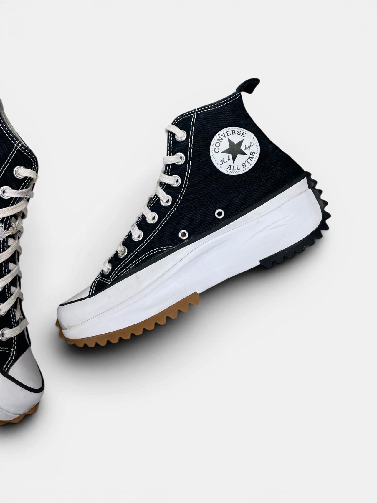 Converse Run Star Hike Platform Black — buty sportowe damskie w bardzo dobrym stanie rozmiar 40.5, wewnętrzny panel prawego buta