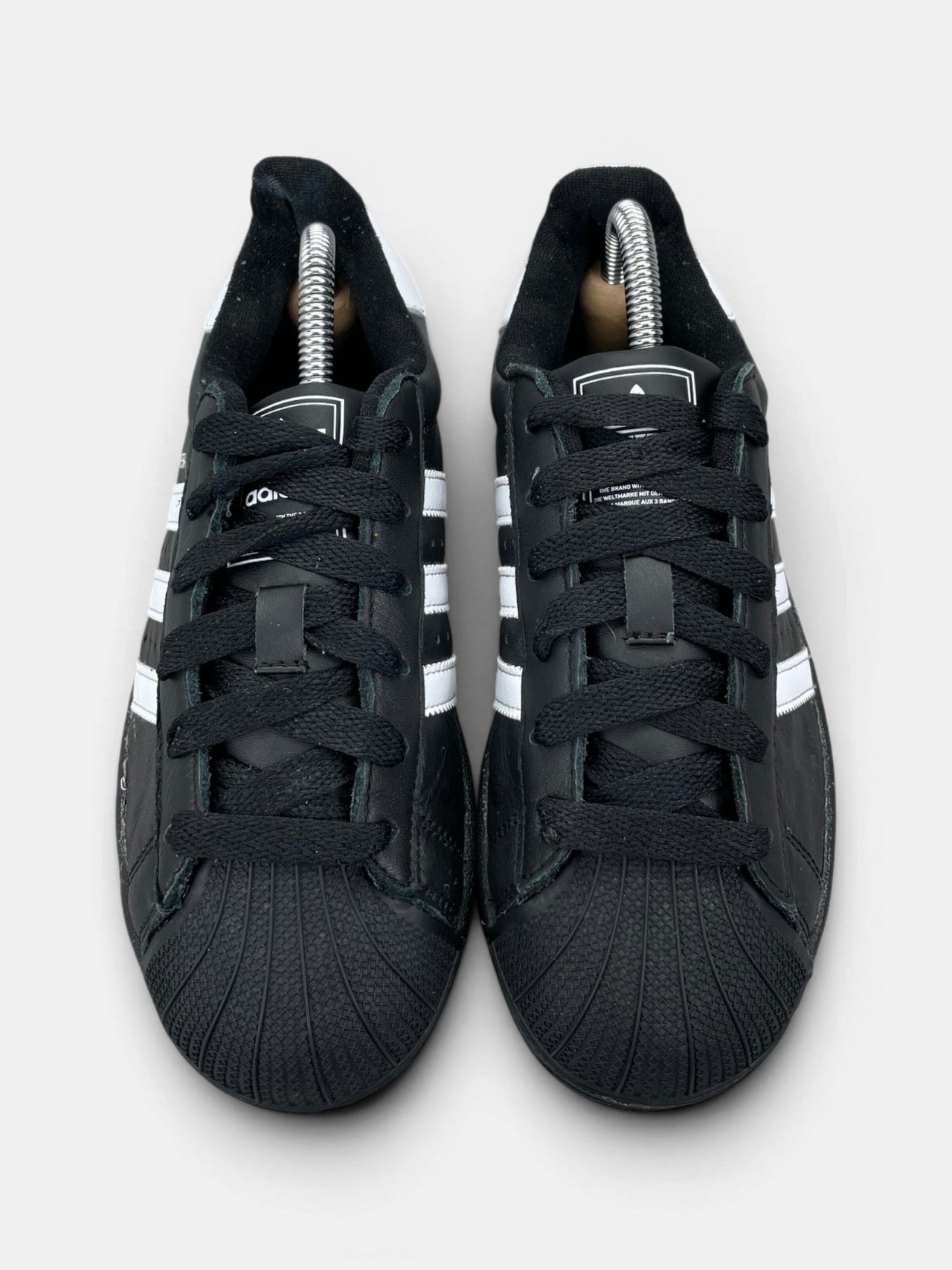 Adidas Superstar II Black White — buty sportowe damskie w bardzo dobrym stanie rozmiar 36, widok z góry