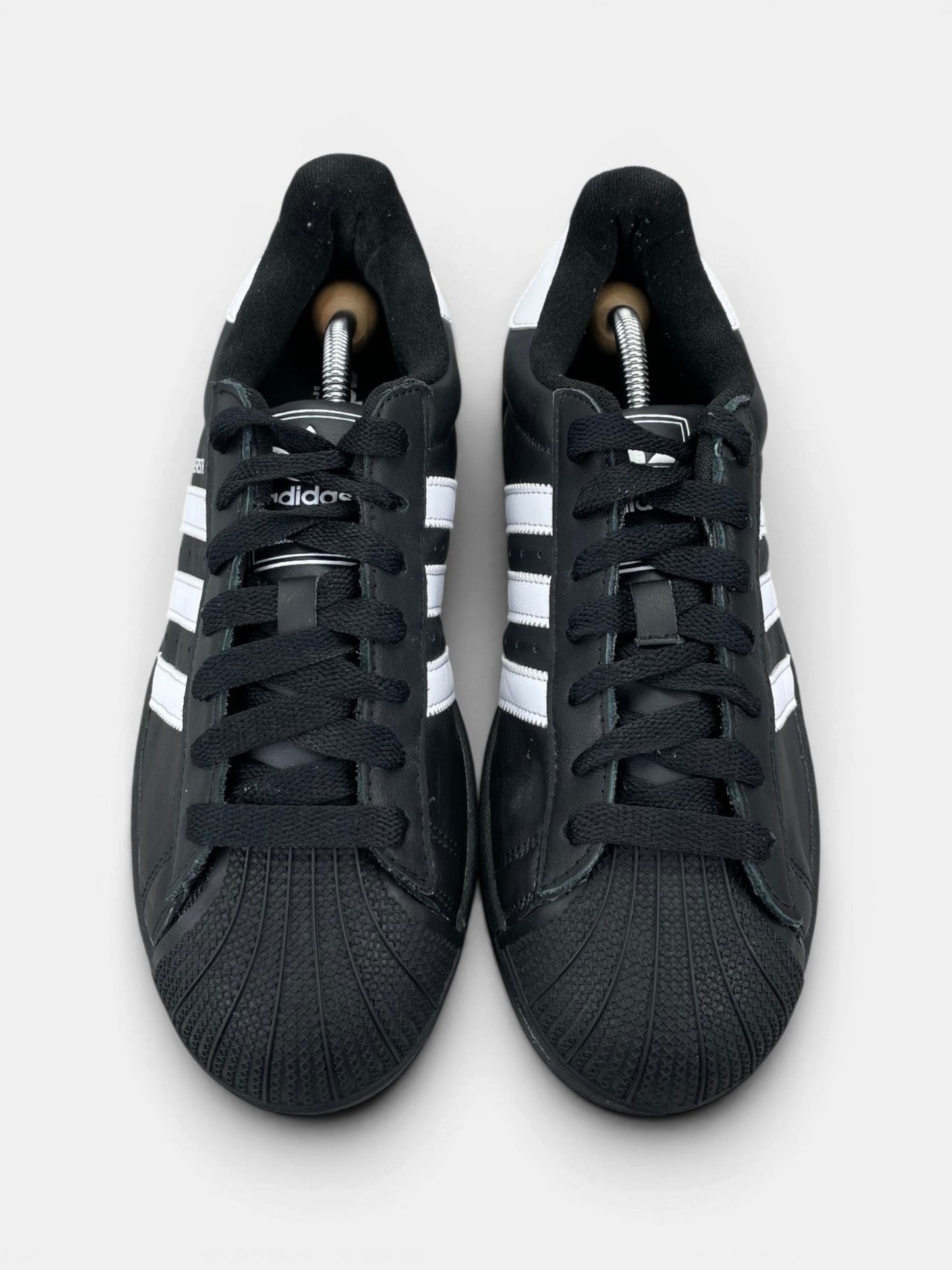 Adidas Superstar II Black White — buty sportowe męskie w bardzo dobrym stanie rozmiar 41 1/3, widok z góry