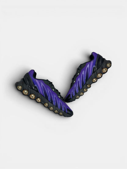Nike Air Max DN8 Fierce Purple — buty sportowe męskie w bardzo dobrym stanie rozmiar 45.5, widok z góry na wewnętrzną stronę butów