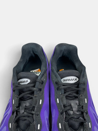 Nike Air Max DN8 Fierce Purple — buty sportowe męskie w bardzo dobrym stanie rozmiar 45.5, zapiętki butów