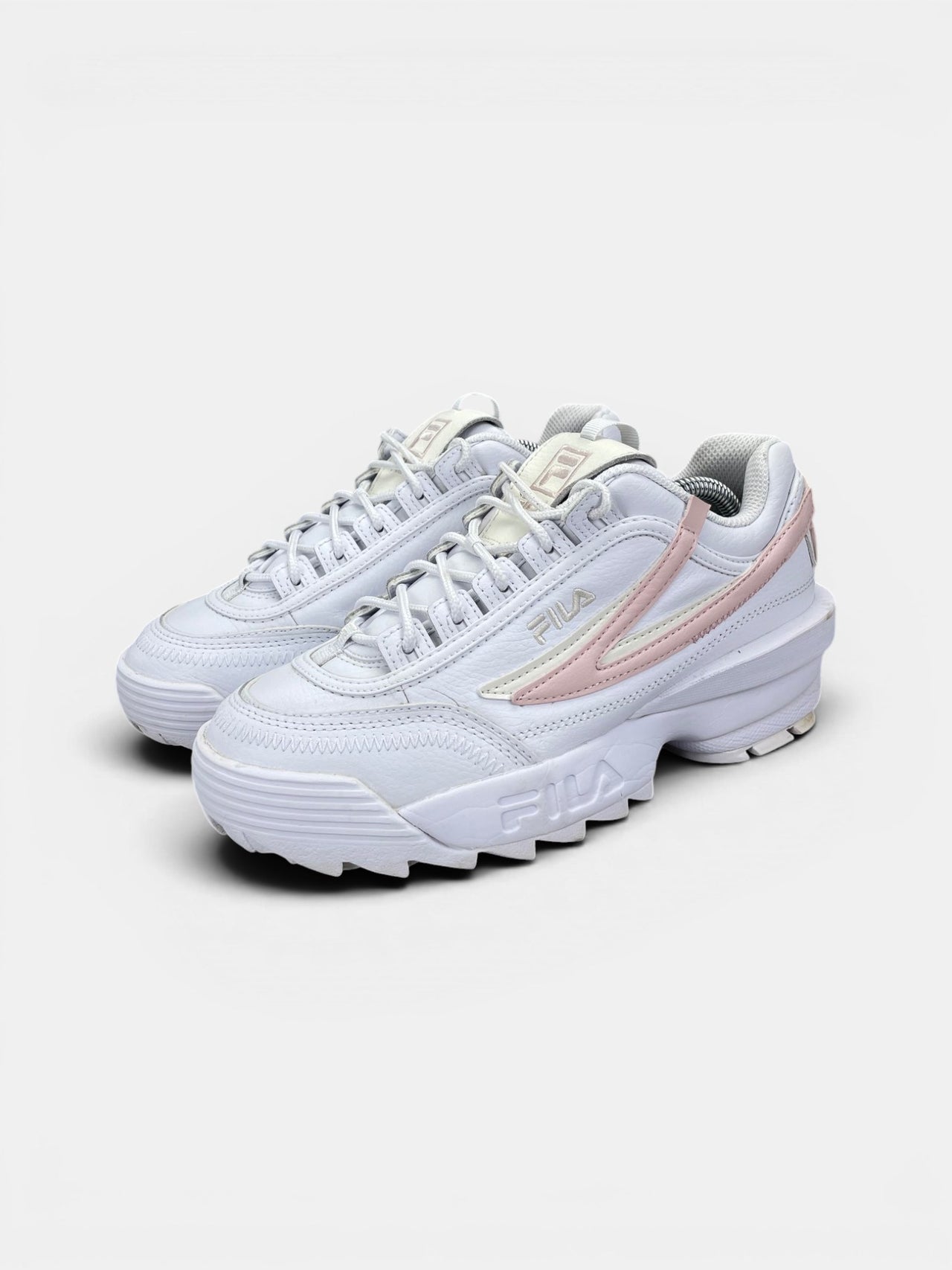Fila Disruptor — buty sportowe damskie w bardzo dobrym stanie rozmiar 39, widok z boku