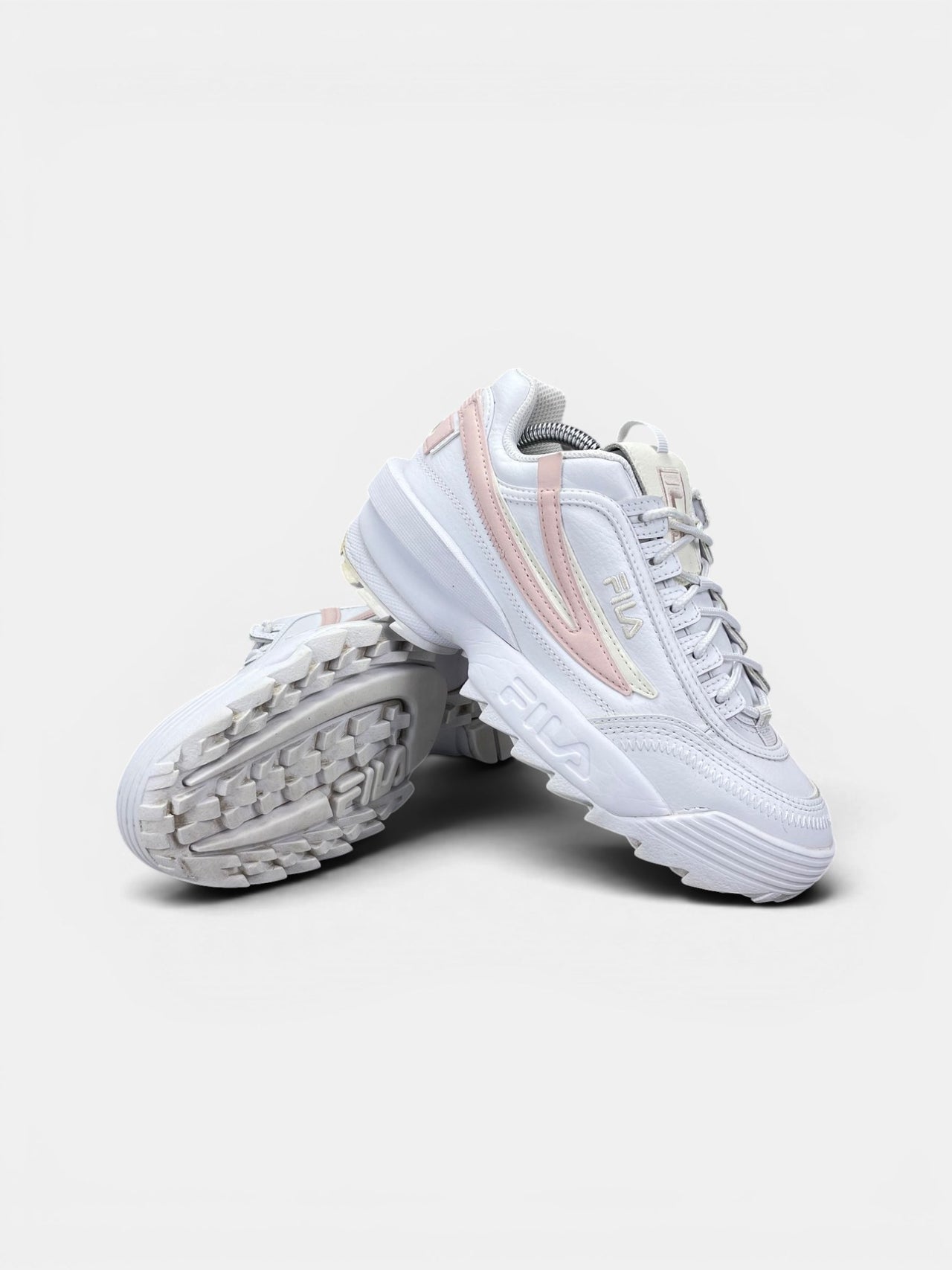 Fila Disruptor — buty sportowe damskie w bardzo dobrym stanie rozmiar 39, boczny profil