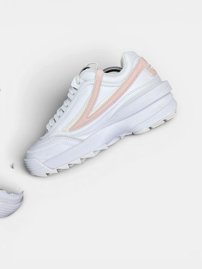 Fila Disruptor — buty sportowe damskie w bardzo dobrym stanie rozmiar 39, wewnętrzny panel prawego buta