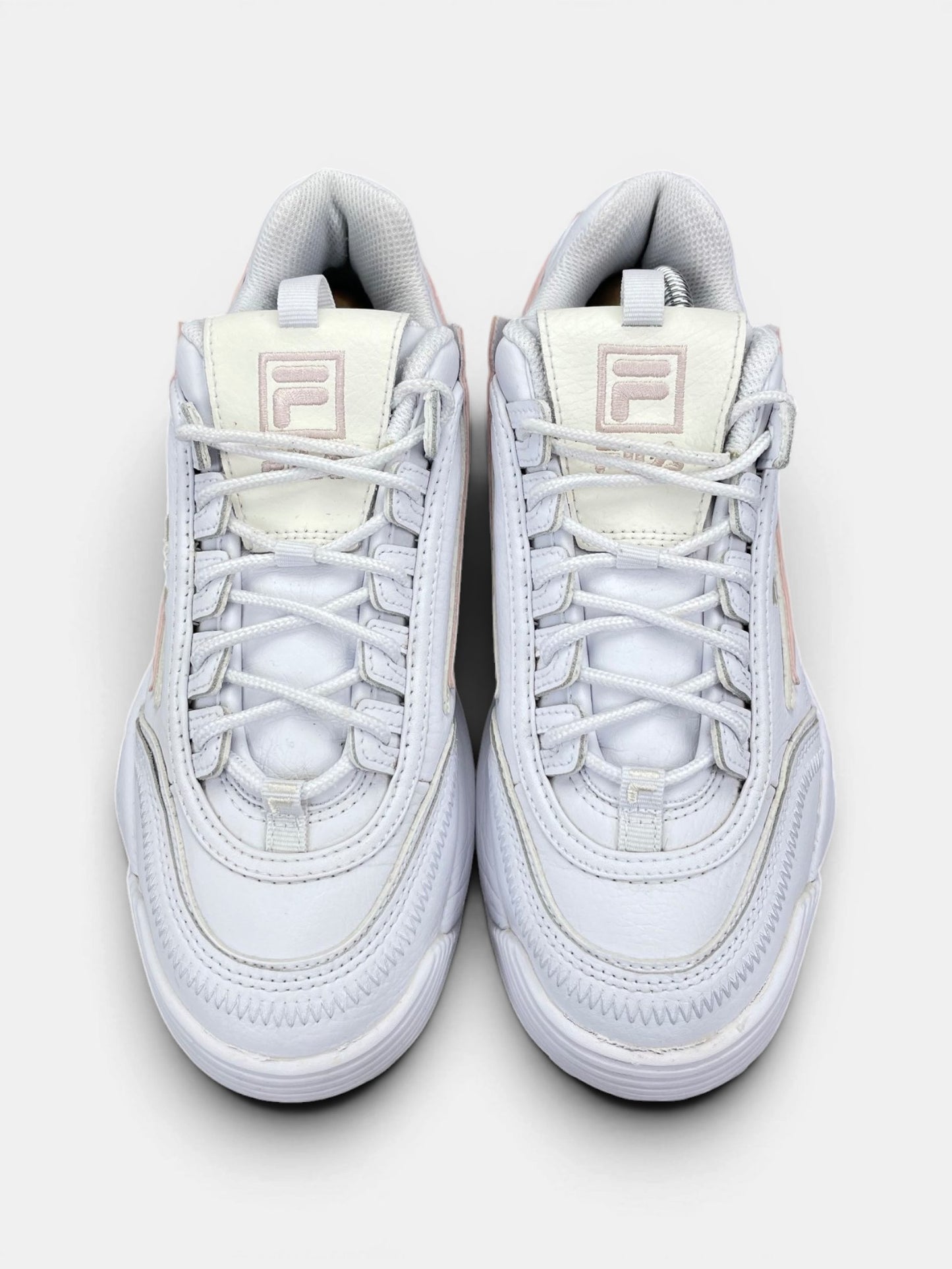 Fila Disruptor — buty sportowe damskie w bardzo dobrym stanie rozmiar 39, widok z góry