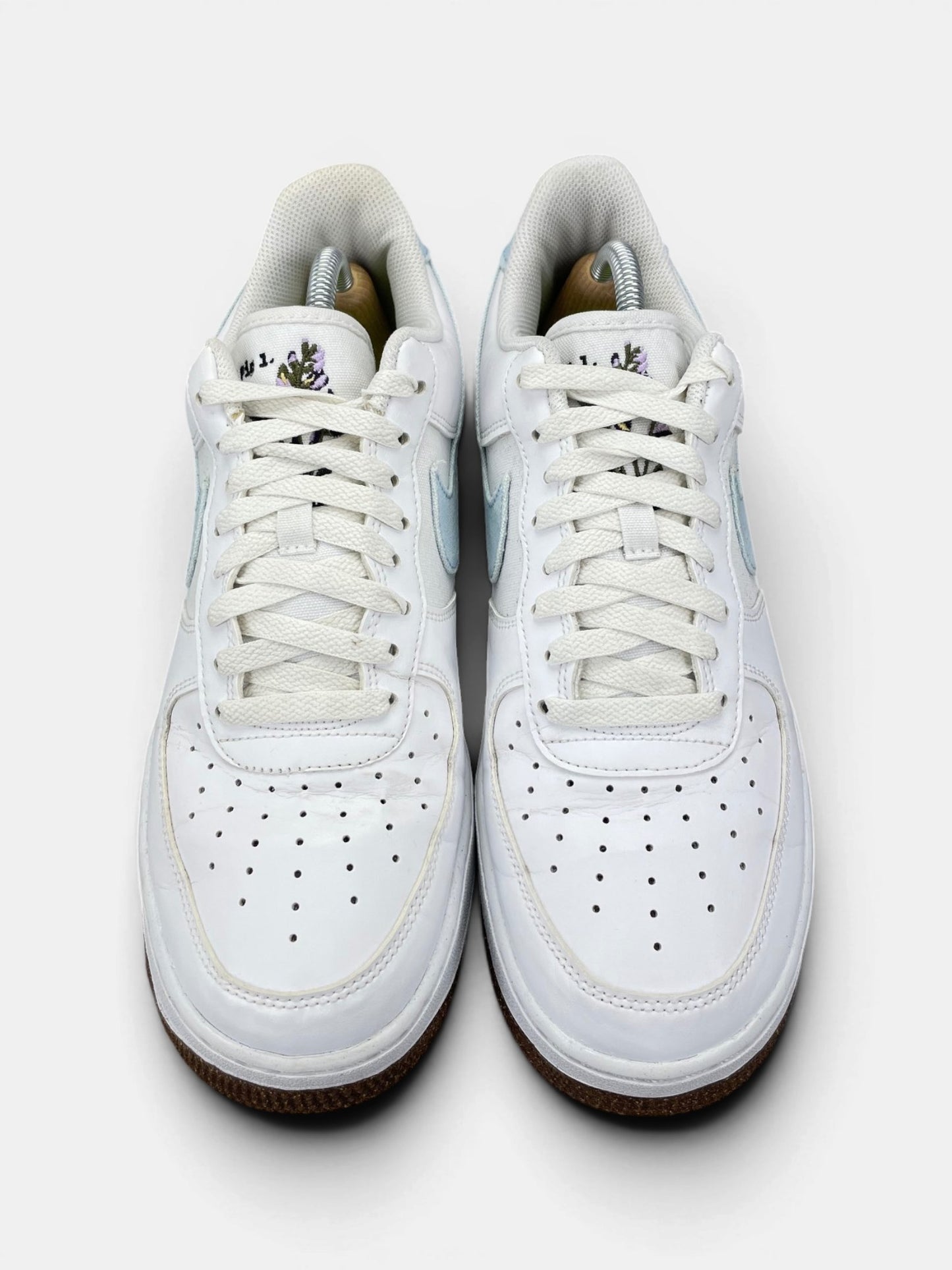 Nike Air Force 1 Low Indigo — buty sportowe męskie w bardzo dobrym stanie rozmiar 42.5, widok z góry