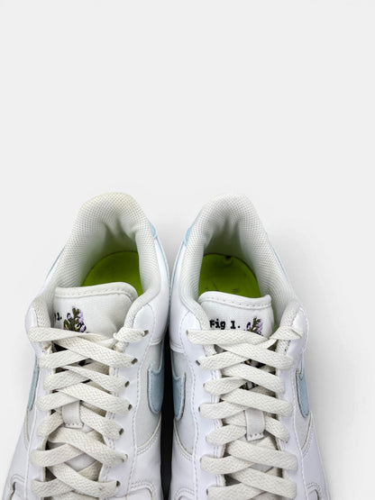Nike Air Force 1 Low Indigo — buty sportowe męskie w bardzo dobrym stanie rozmiar 42.5, zapiętki butów