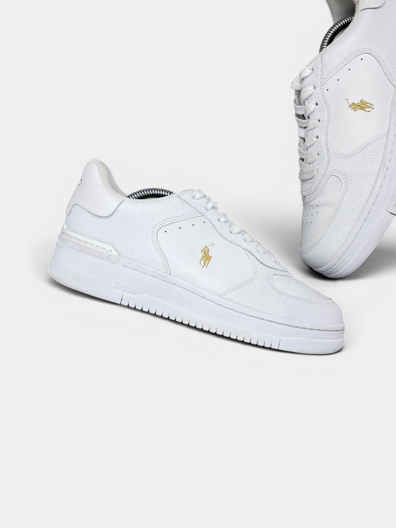 Polo Ralph Lauren Masters Crt — buty sportowe damskie w bardzo dobrym stanie rozmiar 40, zewnętrzny panel prawego buta
