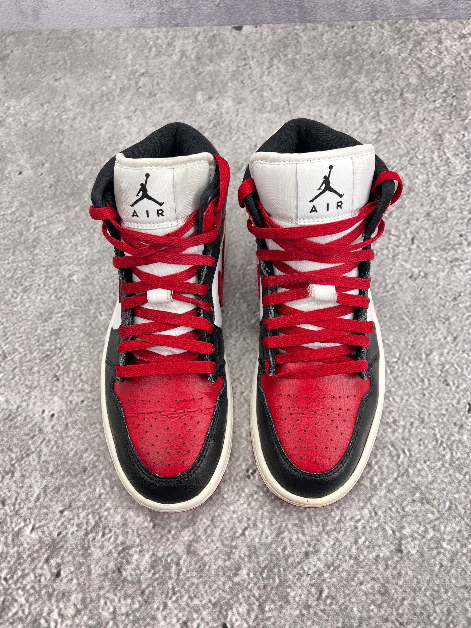 Jordan Air Jordan 1 Mid Alternate Bred Toe - buty sportowe, widok z tyłu