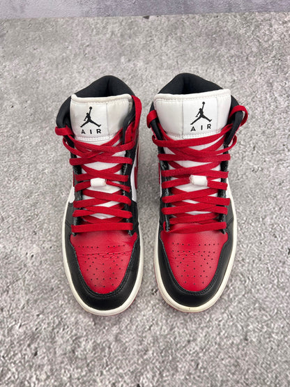 Jordan Air Jordan 1 Mid Alternate Bred Toe - buty sportowe, widok z tyłu