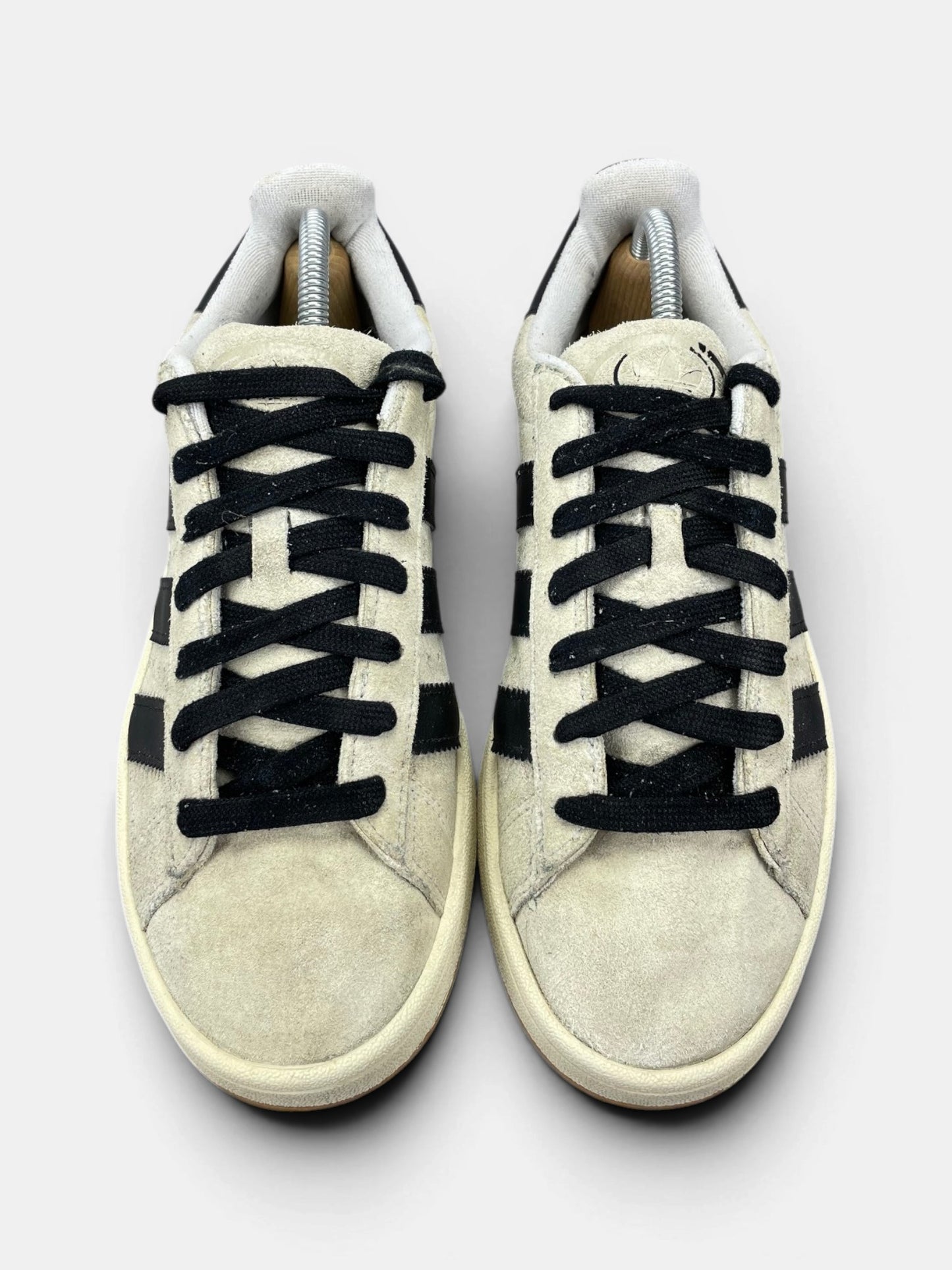 Adidas Campus 00s Crystal White Black — buty sportowe męskie w bardzo dobrym stanie rozmiar 41 1/3, widok z góry