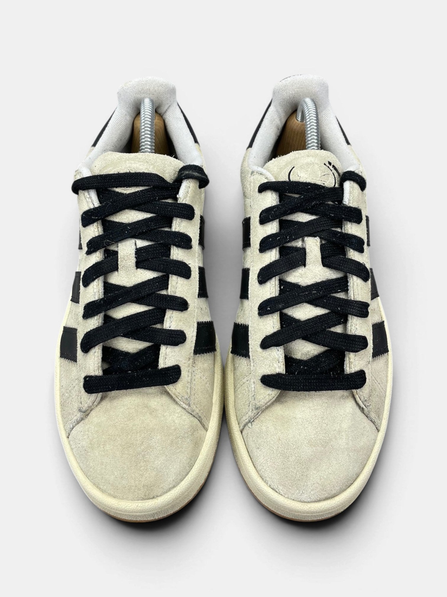 Adidas Campus 00s Crystal White Black — buty sportowe męskie w bardzo dobrym stanie rozmiar 41 1/3, widok z góry