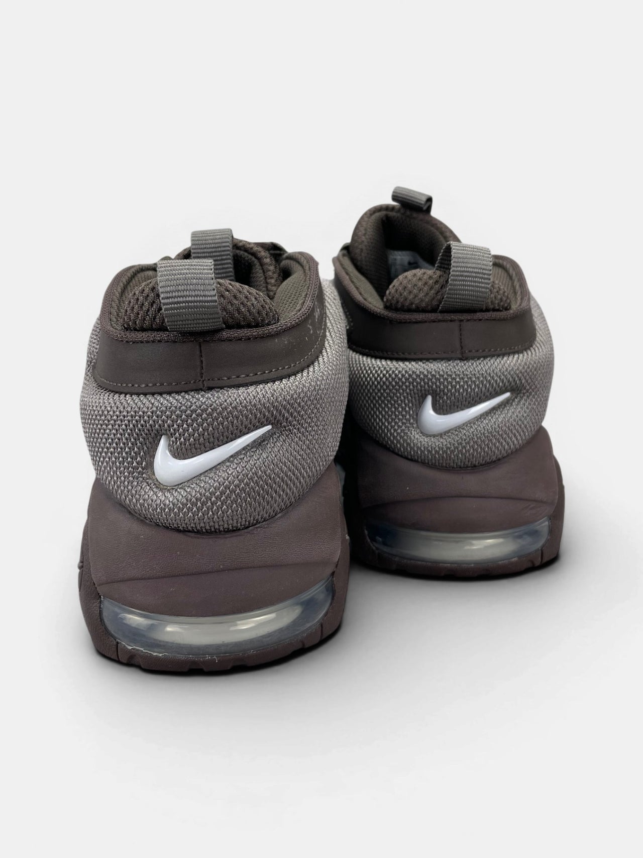 Nike Air More Uptempo Low Baroque Brown — buty sportowe męskie w bardzo dobrym stanie rozmiar 44, widok z tyłu