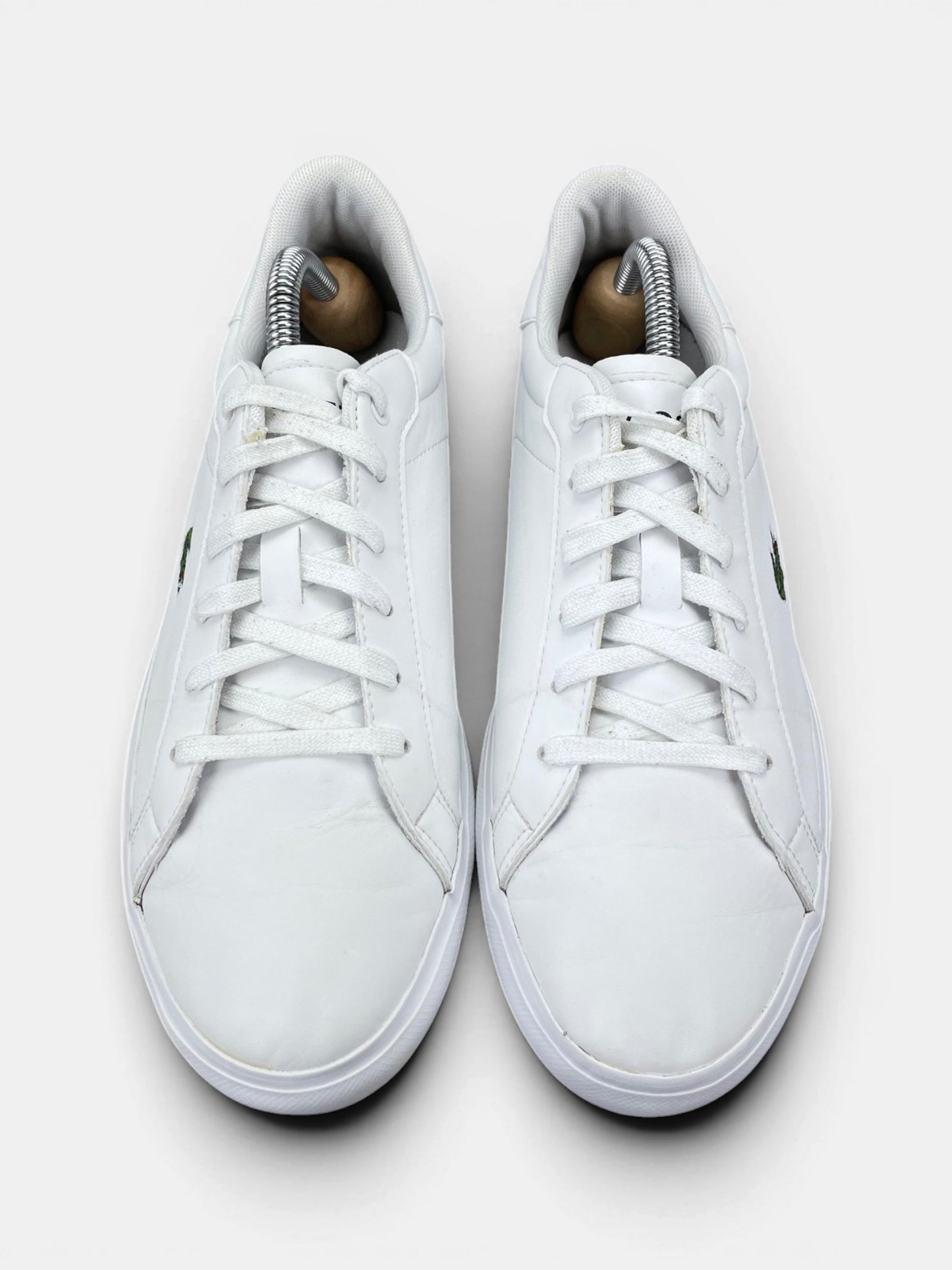 Lacoste Powercourt 0721 1 — buty sportowe damskie w bardzo dobrym stanie rozmiar 39, widok z góry