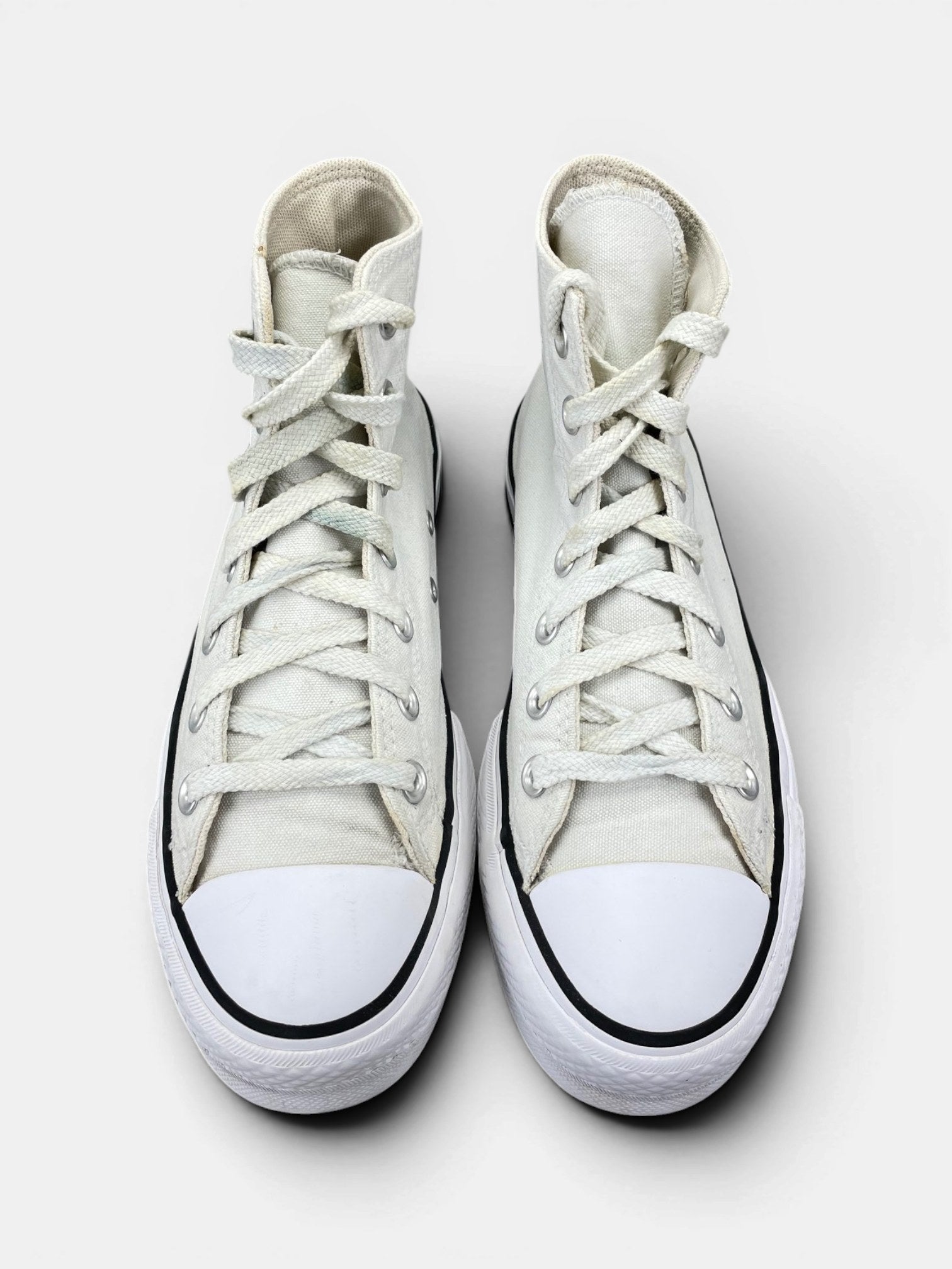 Converse Chuck Taylor All Star High Platform — buty sportowe damskie w bardzo dobrym stanie rozmiar 37.5, widok z góry