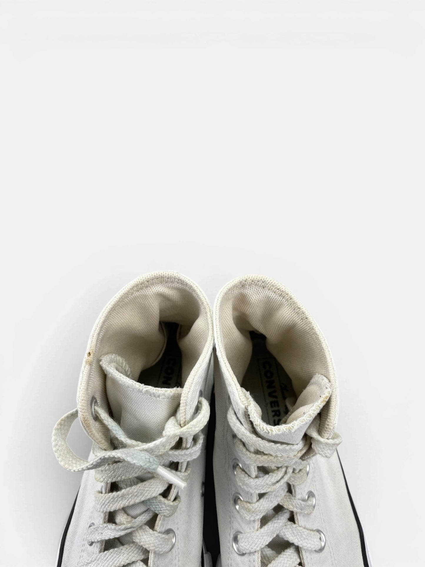 Converse Chuck Taylor All Star High Platform — buty sportowe damskie w bardzo dobrym stanie rozmiar 37.5, zapiętki butów