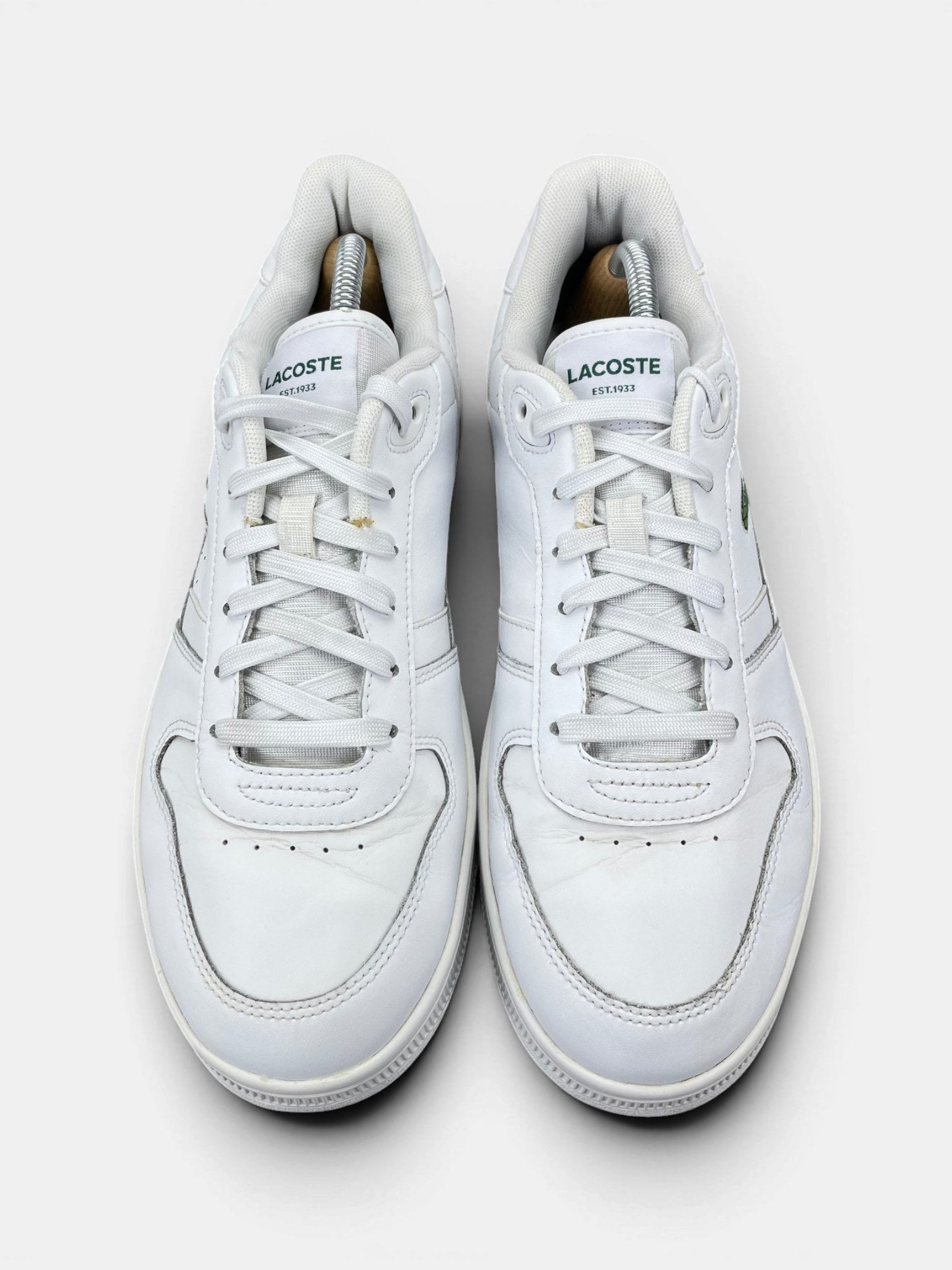 Lacoste T-Clip — buty sportowe męskie w bardzo dobrym stanie rozmiar 43, widok z góry