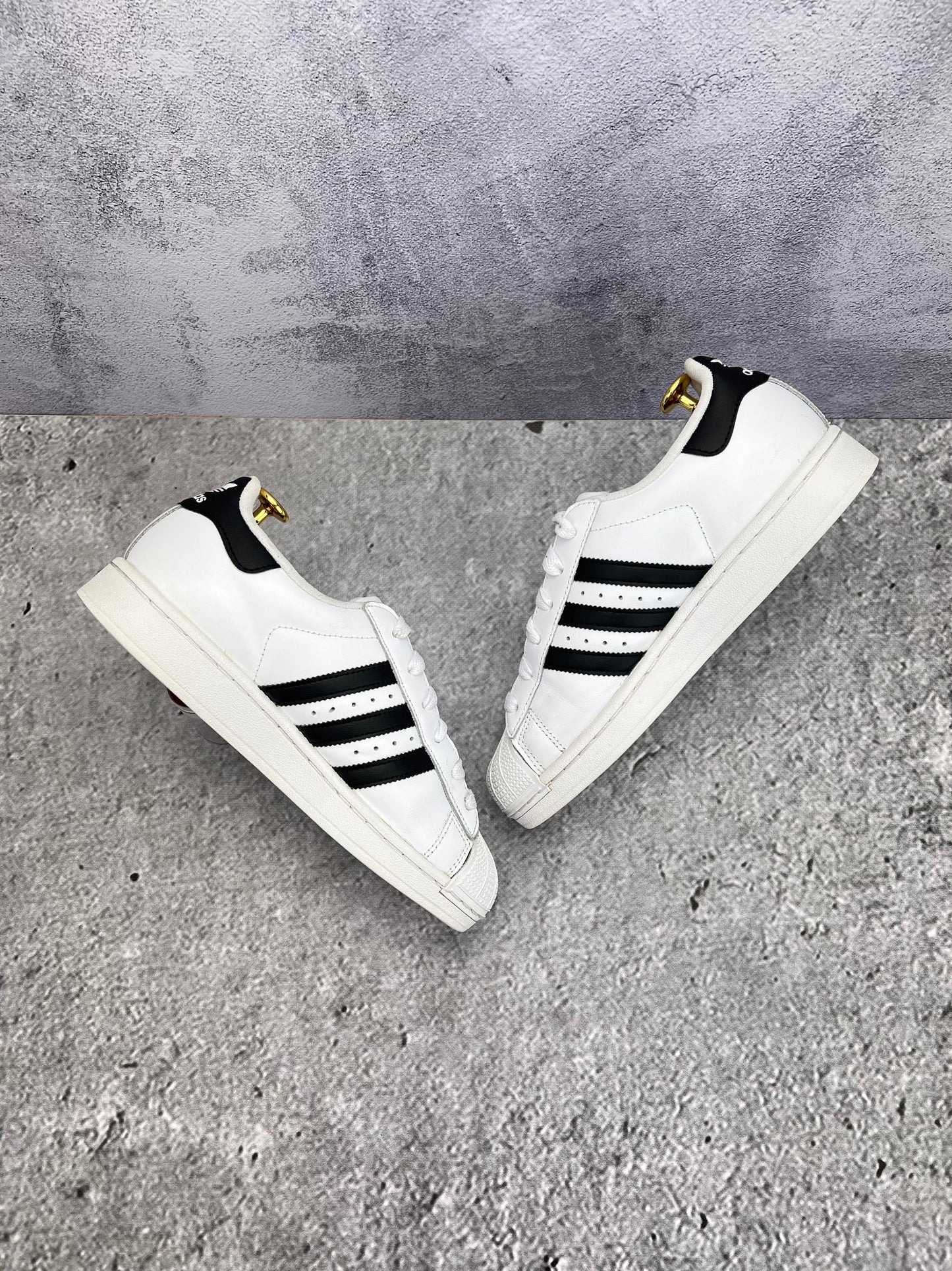 Adidas Superstar II Cloud White Black - buty sportowe, widok z góry na wewnętrzną stronę butów