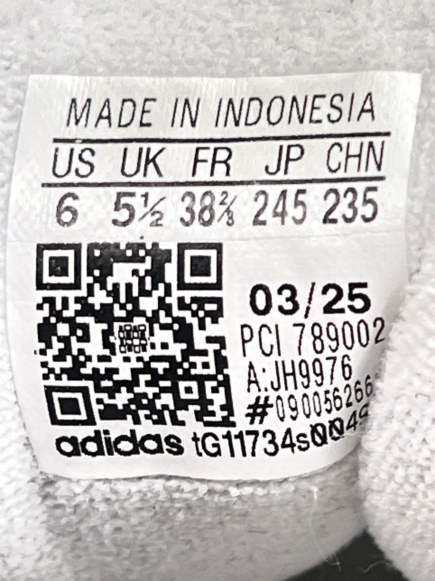 Adidas Superstar II Cloud White Black - buty sportowe, metka