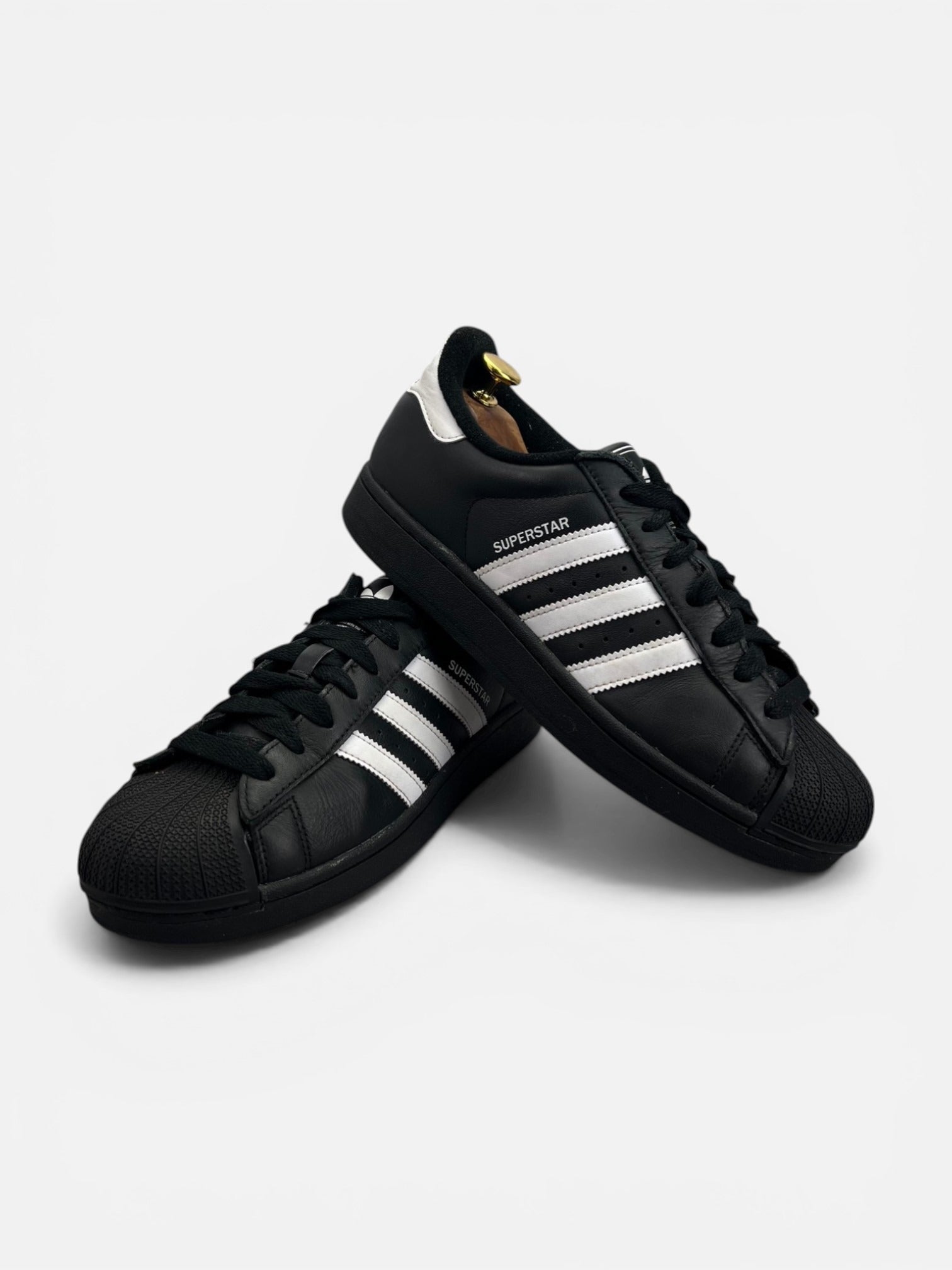 adidas Superstar II Black White - buty sportowe, boczny profil