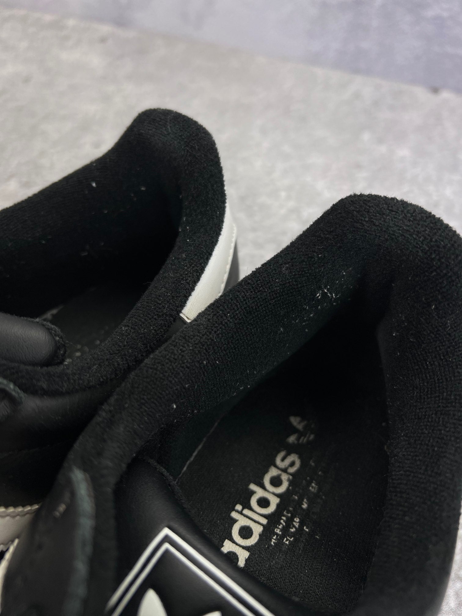 adidas Superstar II Black White - buty sportowe, zapiętki butów