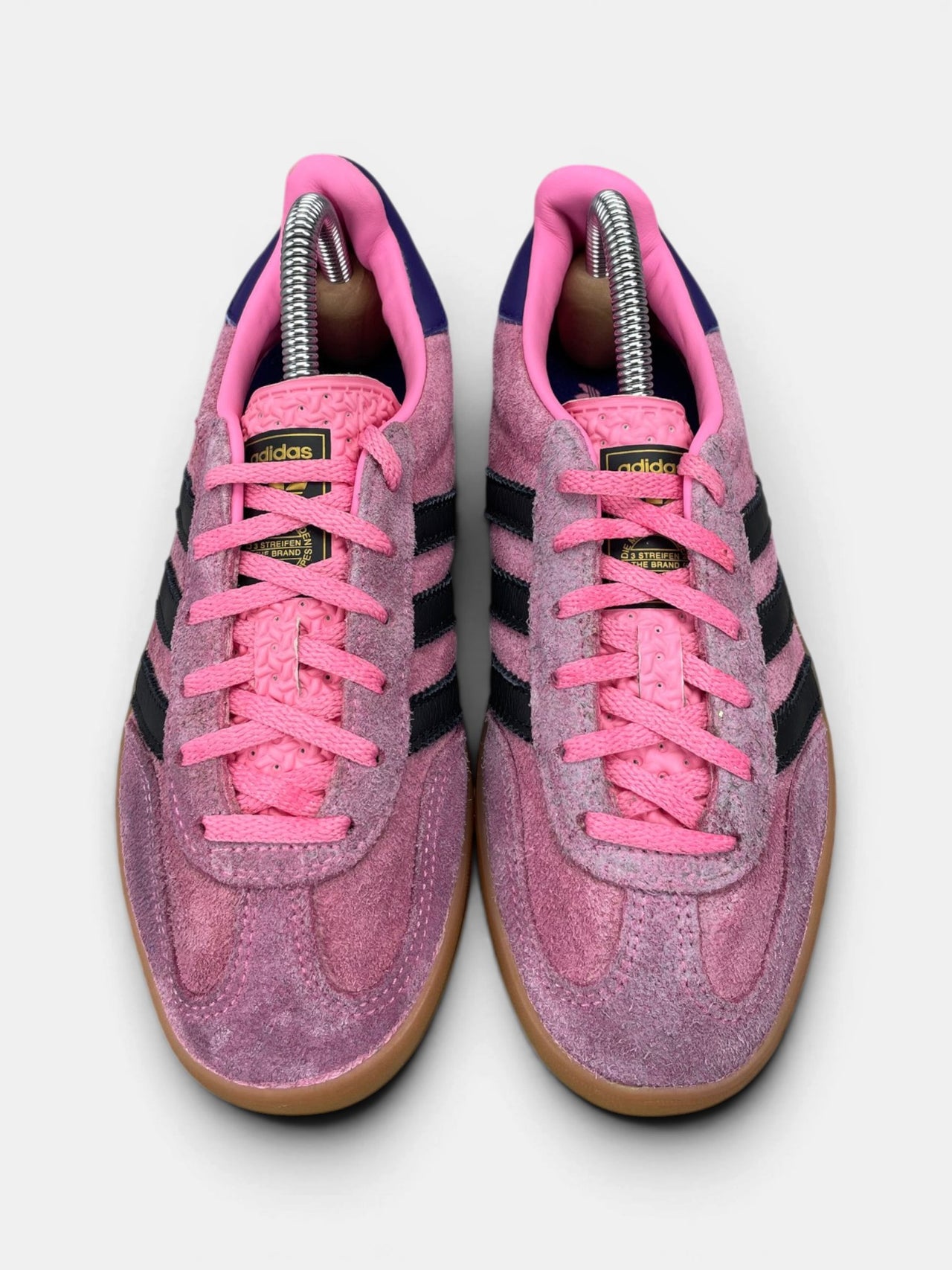 Adidas Gazelle Indoor Bliss Pink Purple — buty sportowe damskie w bardzo dobrym stanie rozmiar 36, widok z góry