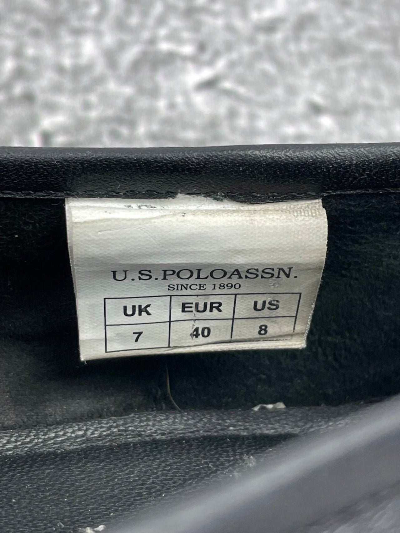 U.S. Polo Assn. Loafers — buty sportowe damskie w bardzo dobrym stanie rozmiar 40, wewnętrzny panel prawego buta