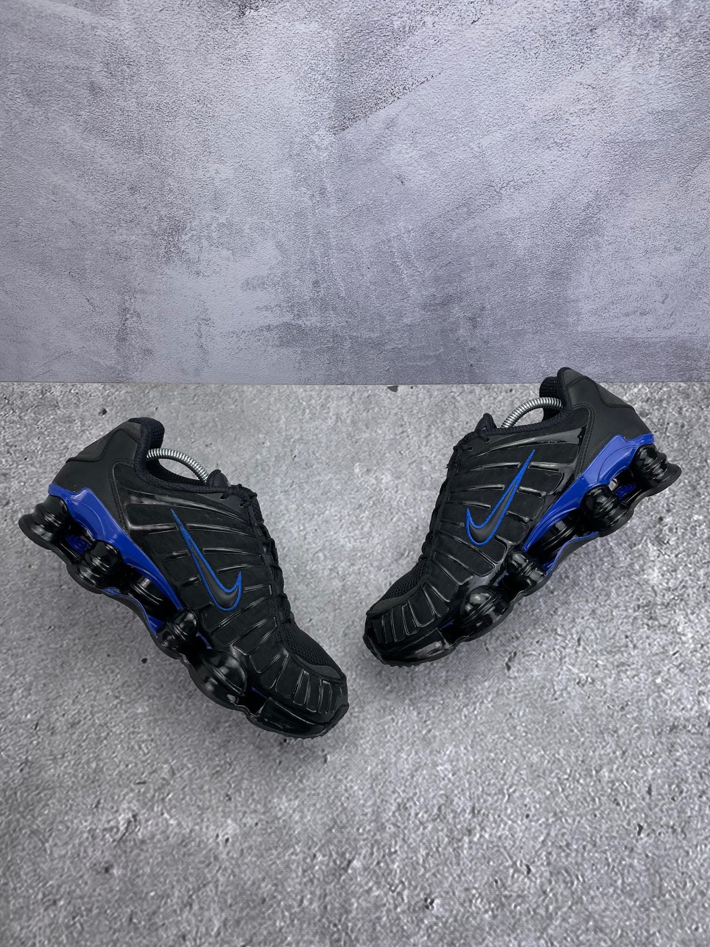 Nike Shox TL Black Racer Blue - buty sportowe, zewnętrzny panel prawego buta