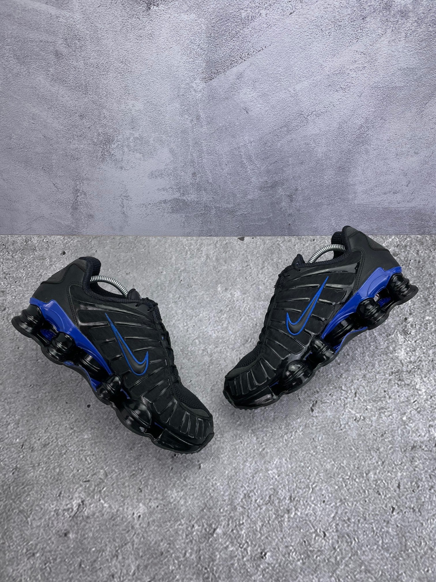 Nike Shox TL Black Racer Blue - buty sportowe, zewnętrzny panel prawego buta