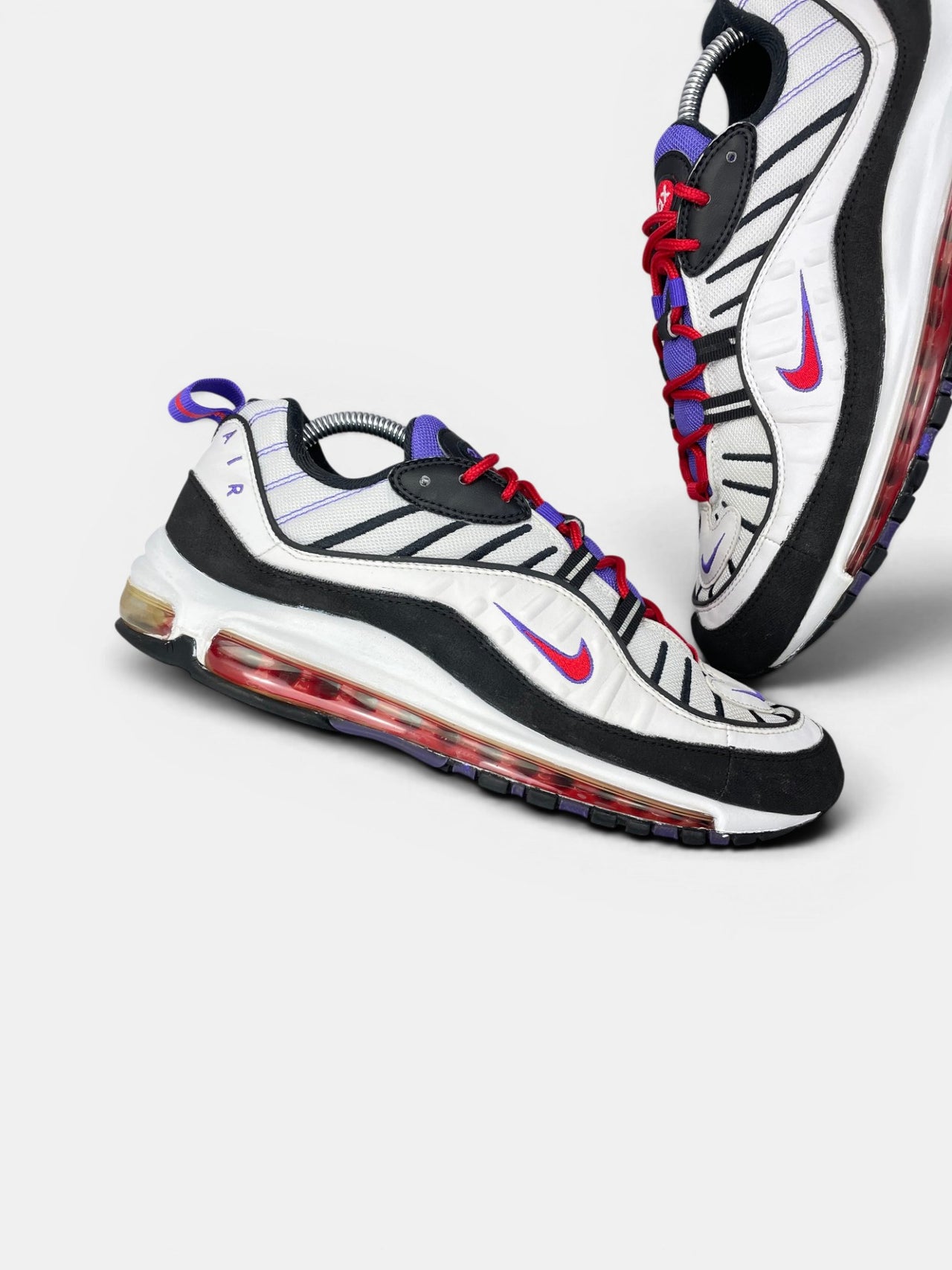 Nike Air Max 98 Raptors — buty sportowe męskie w bardzo dobrym stanie rozmiar 42.5, zewnętrzny panel prawego buta