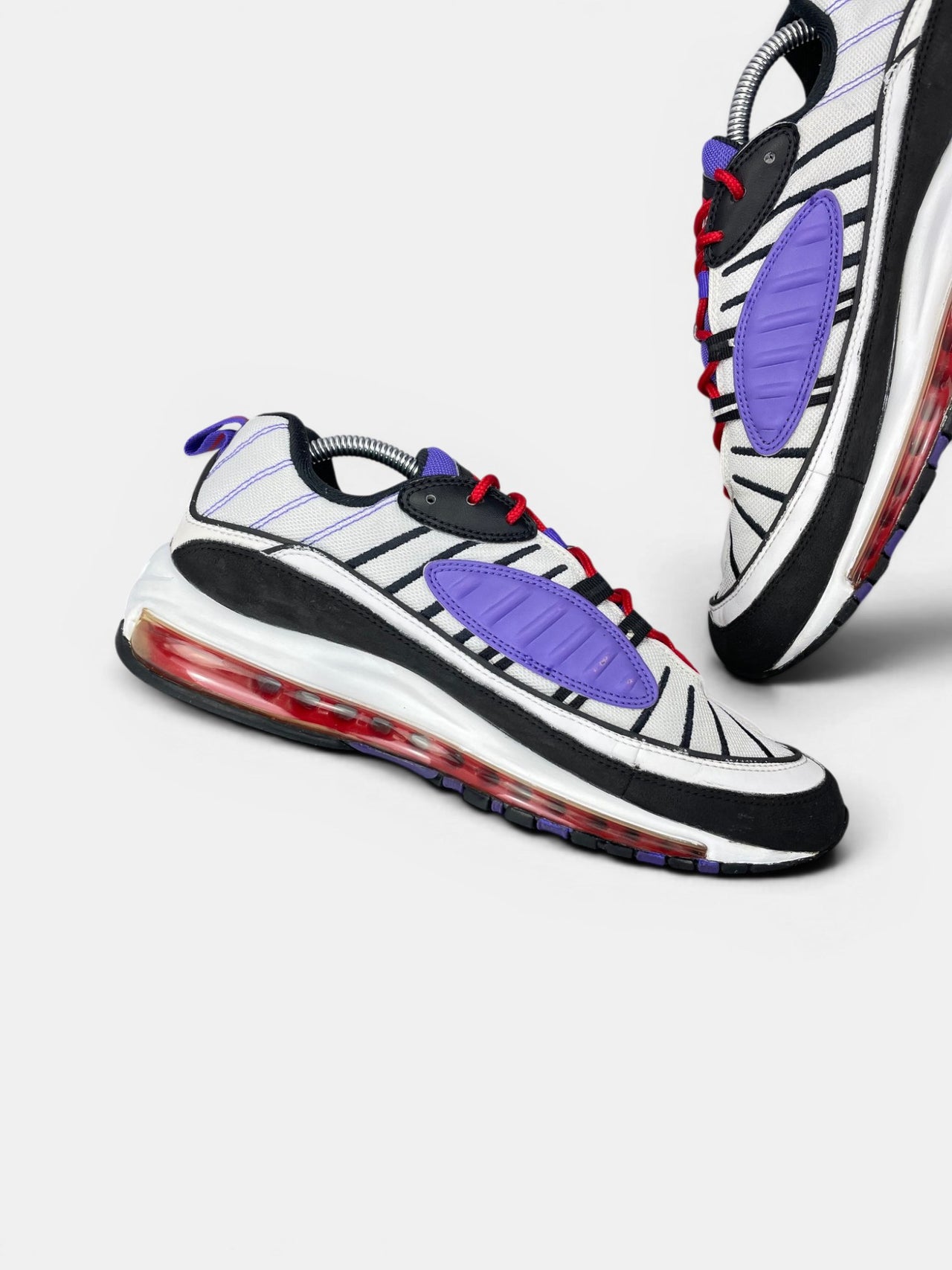 Nike Air Max 98 Raptors — buty sportowe męskie w bardzo dobrym stanie rozmiar 42.5, wewnętrzny panel lewego buta