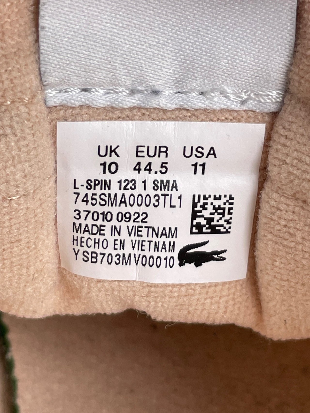 Lacoste L-Spin — buty sportowe męskie w bardzo dobrym stanie rozmiar 44.5, opcjonalne zdjęcie 2