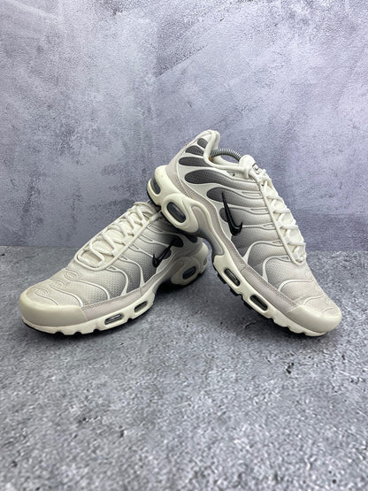 Nike Air Max Plus Light Orewood Cave Stone - buty sportowe, para butów, widok z boku na tle studyjnym